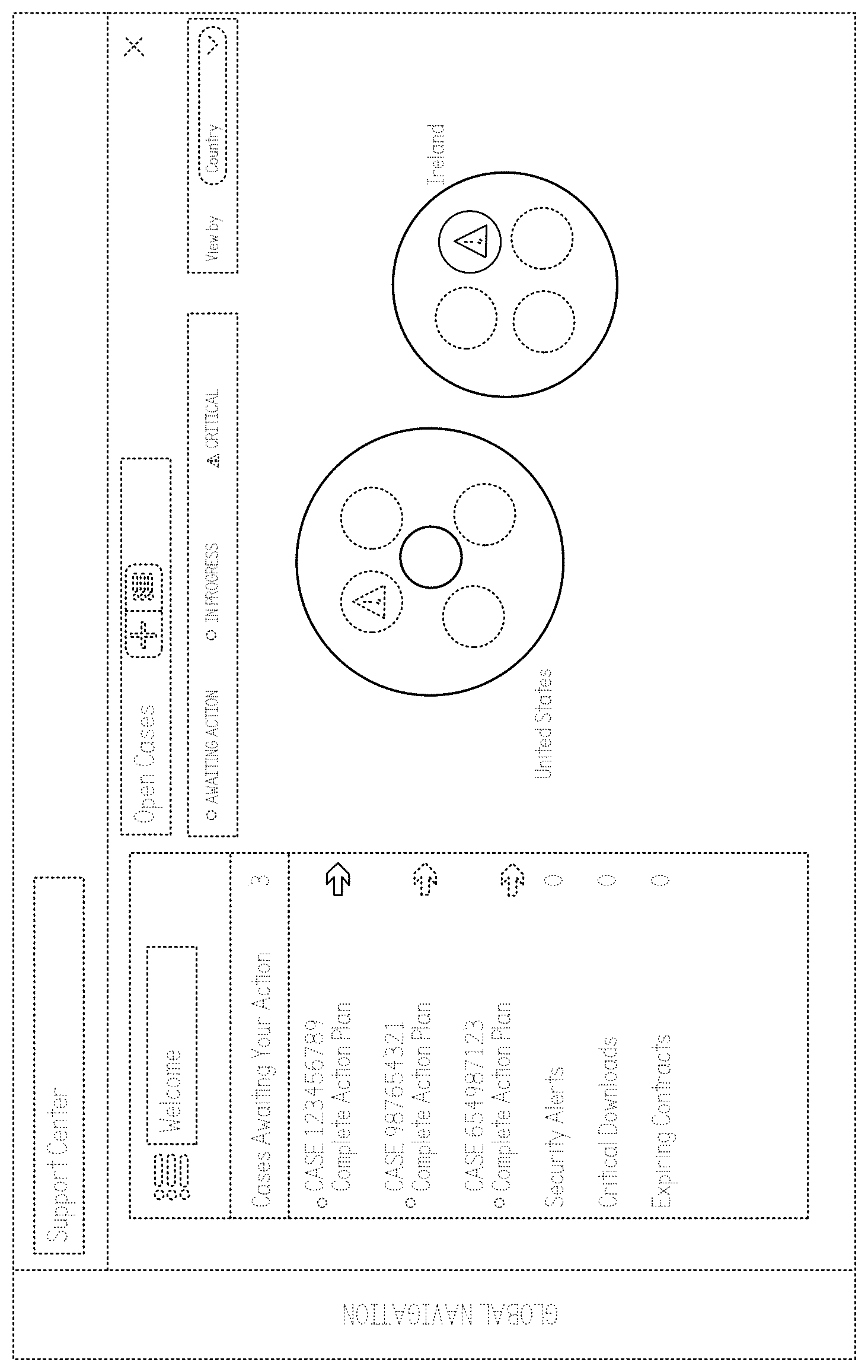 Patent USD0999778 Figure 1 – Display with graphical user interface for surfacing action items