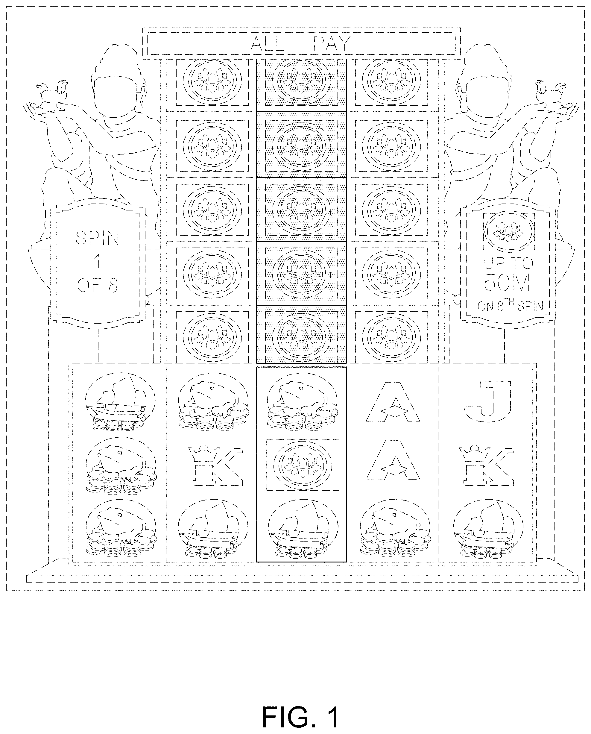 Patent USD0999784 — Display screen or portion thereof with a transitional graphical user interface — Figure 1
