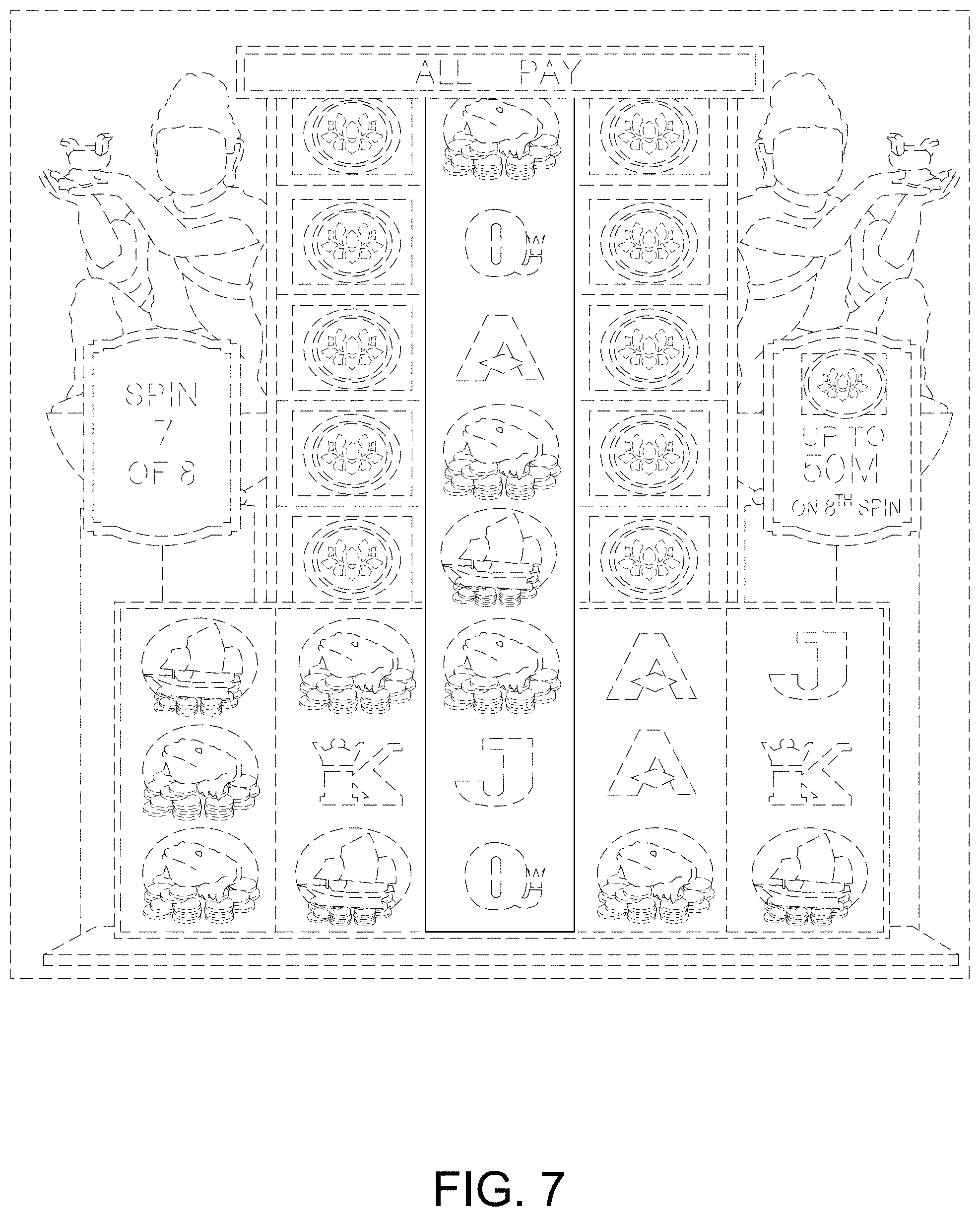 Patent USD0999784 Figure 7 – Display screen or portion thereof with a transitional graphical user interface