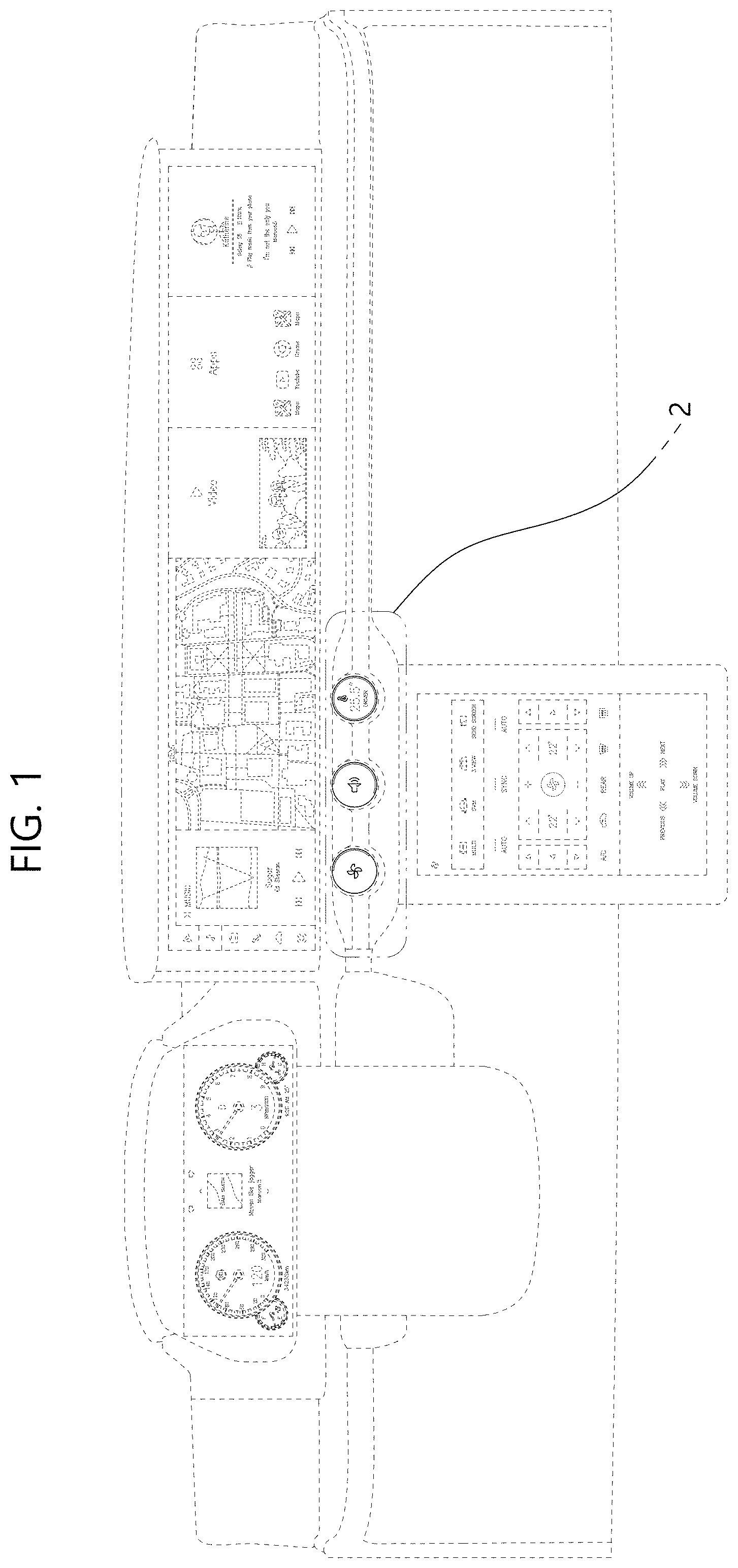 Patent USD0999786 Figure 1 – Dashboard with graphical user interface