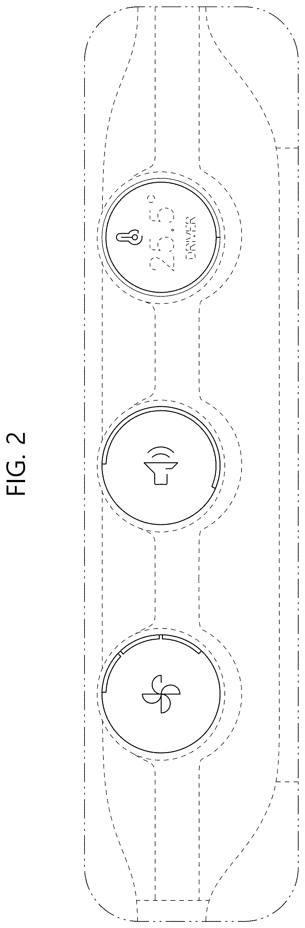 Patent USD0999786 Figure 2 – Dashboard with graphical user interface