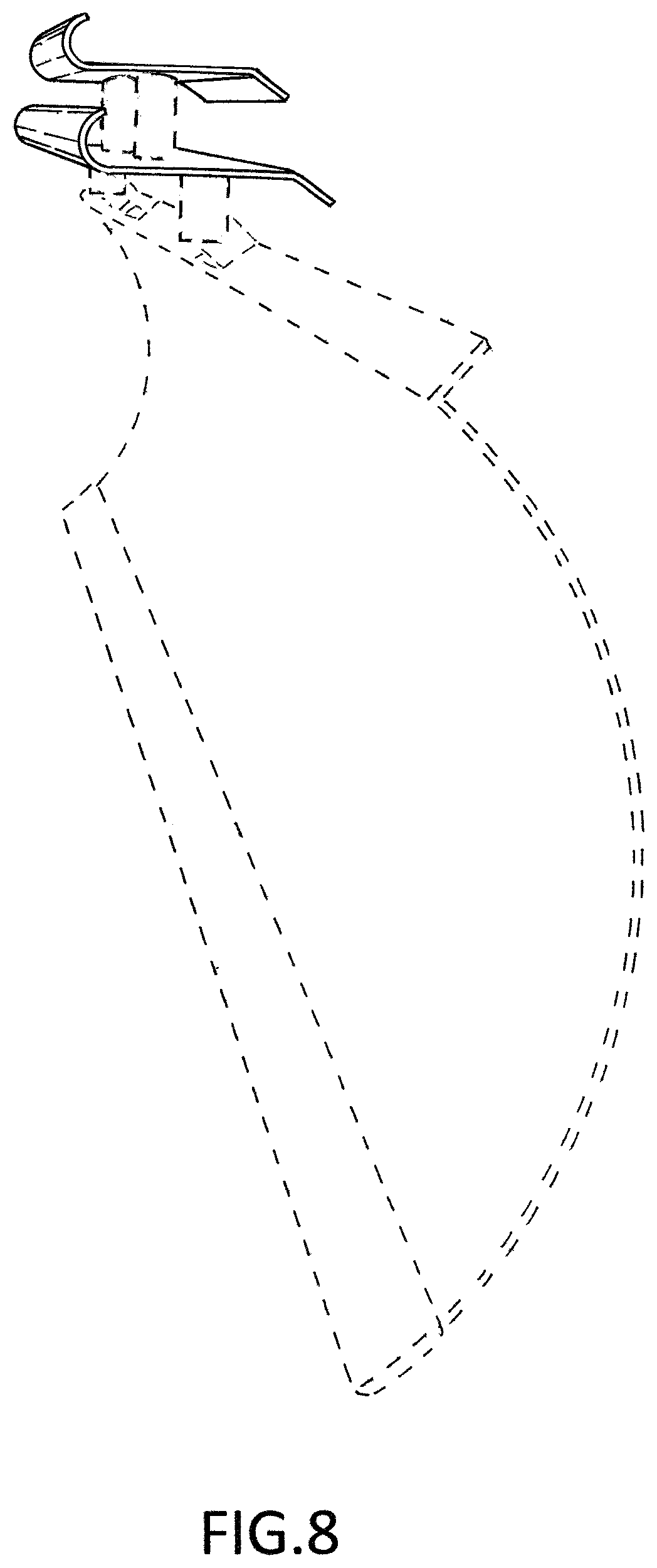 Patent USD0999791 Figure 6 – Fully adjustable air deflector system for snow plow blades