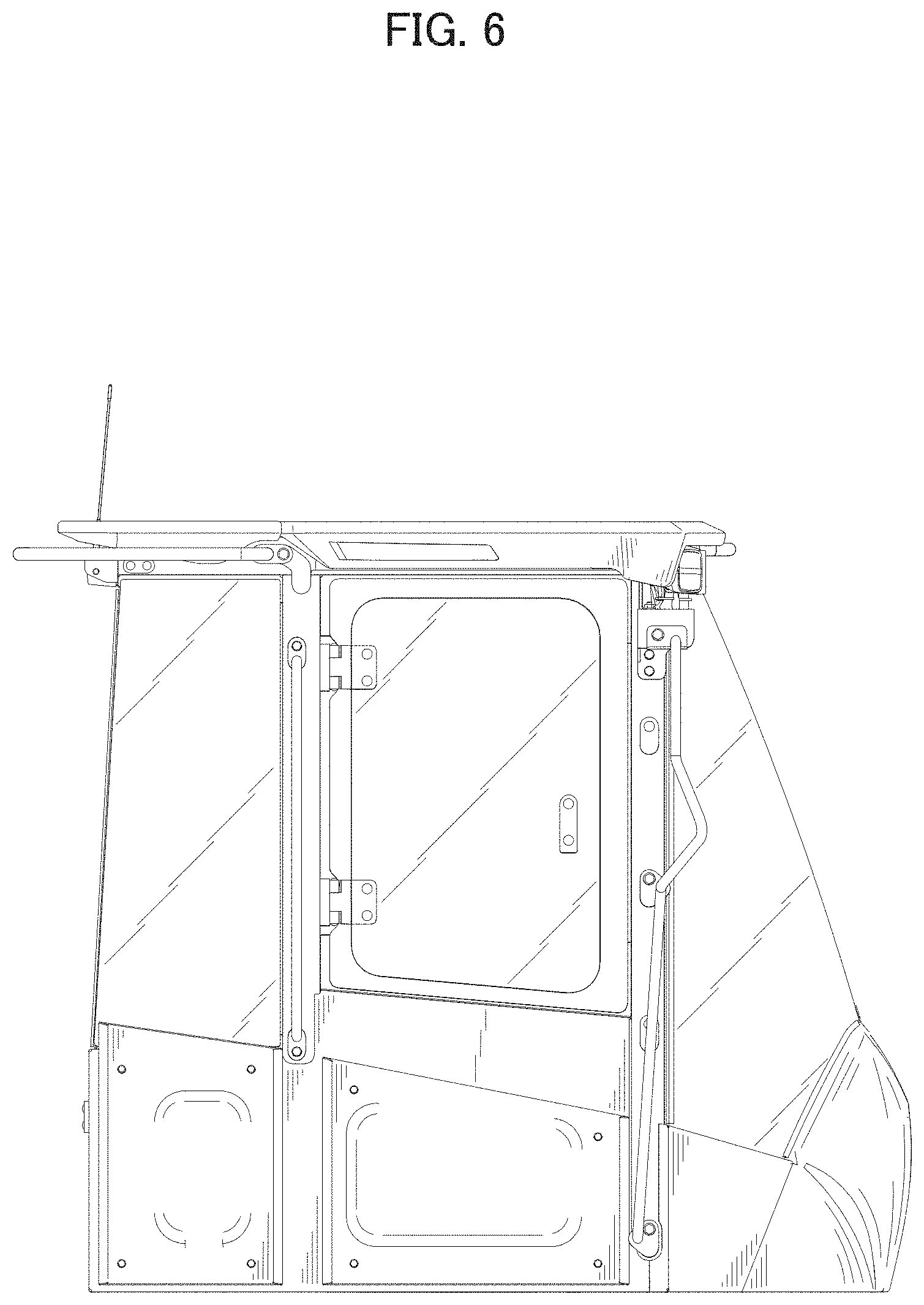 Patent USD0999792 Figure 6 – Cabin for construction machine