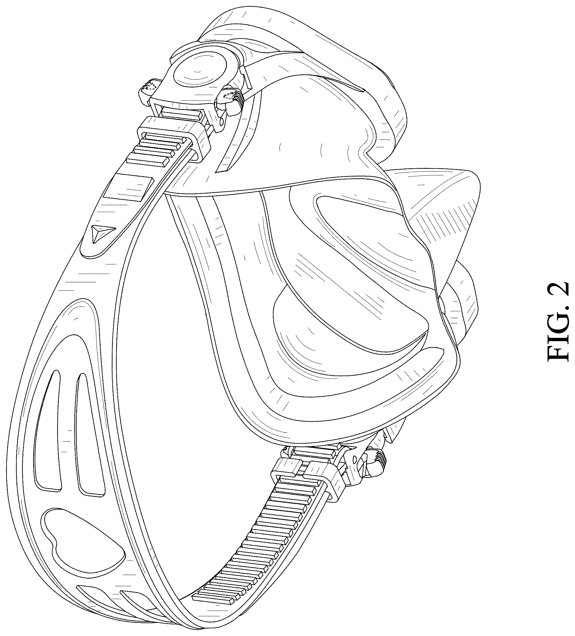 Patent USD0999813 Figure 2 – Swim mask