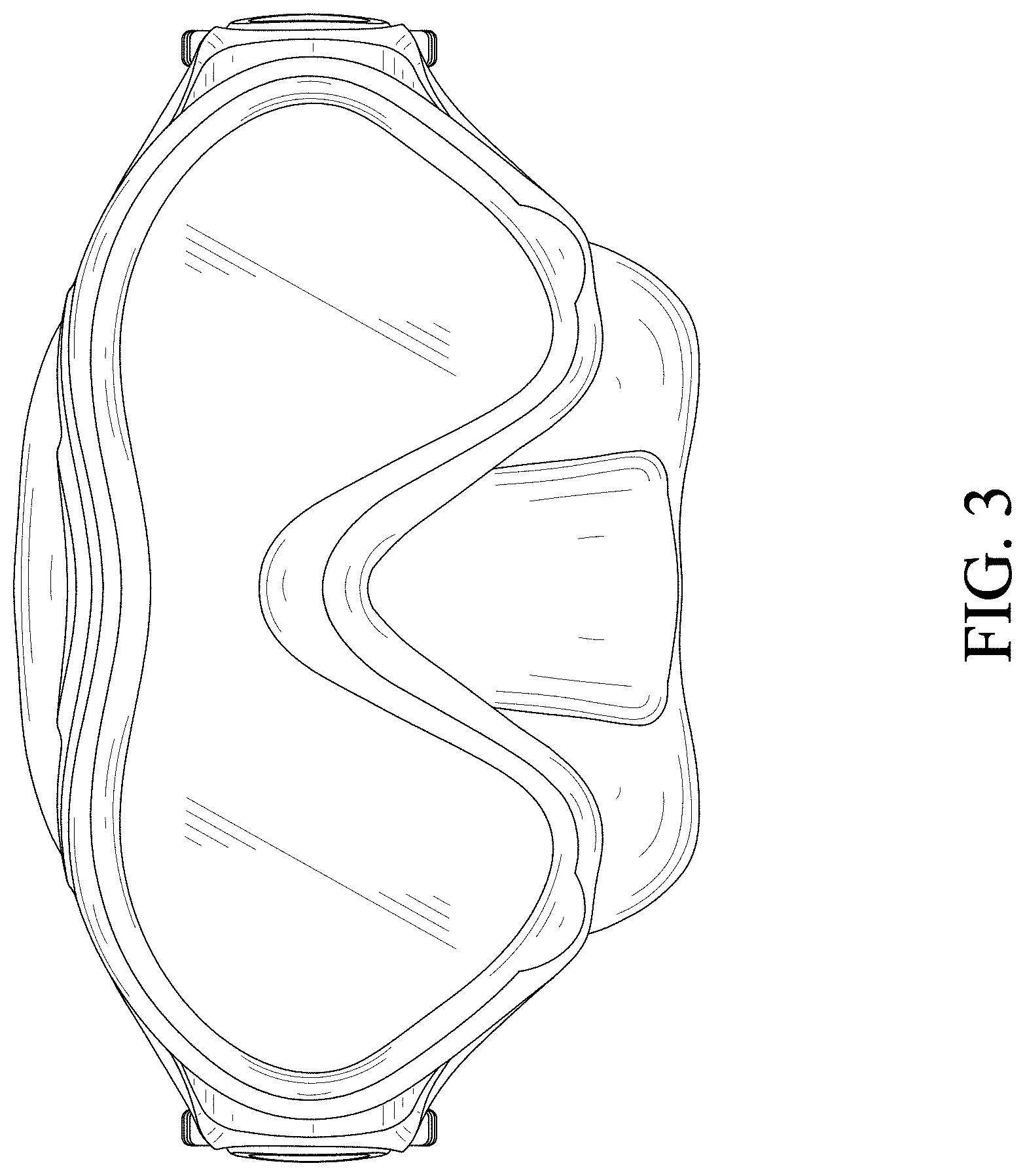 Patent USD0999813 Figure 3 – Swim mask