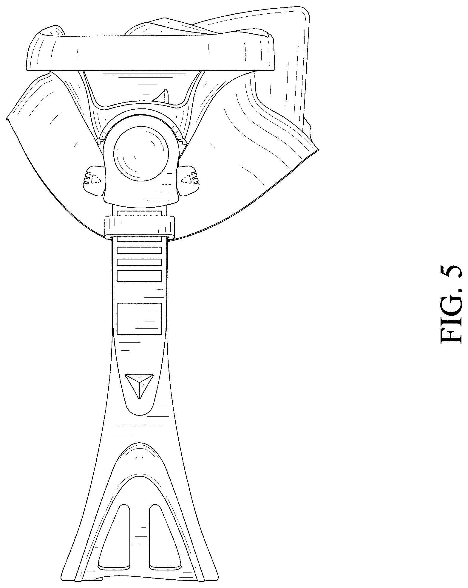 Patent USD0999813 Figure 5 – Swim mask