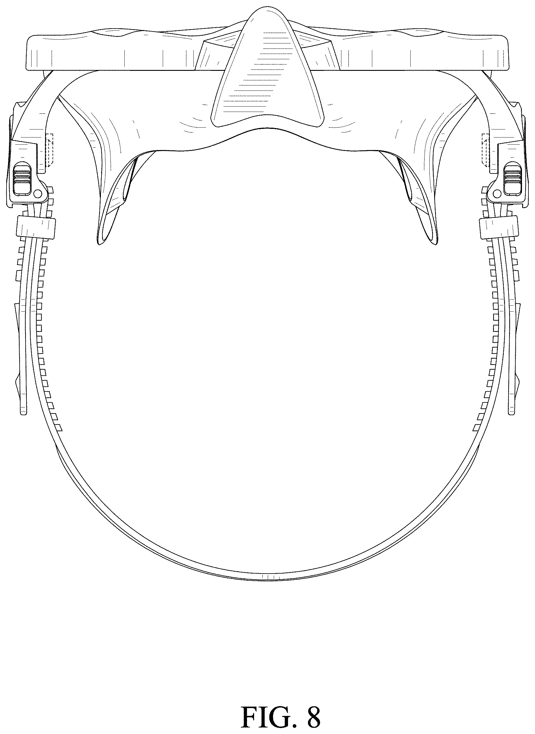 Patent USD0999813 Figure 8 – Swim mask