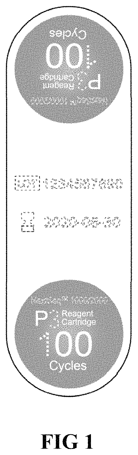 Patent USD0999827 Figure 1 – Cartridge label