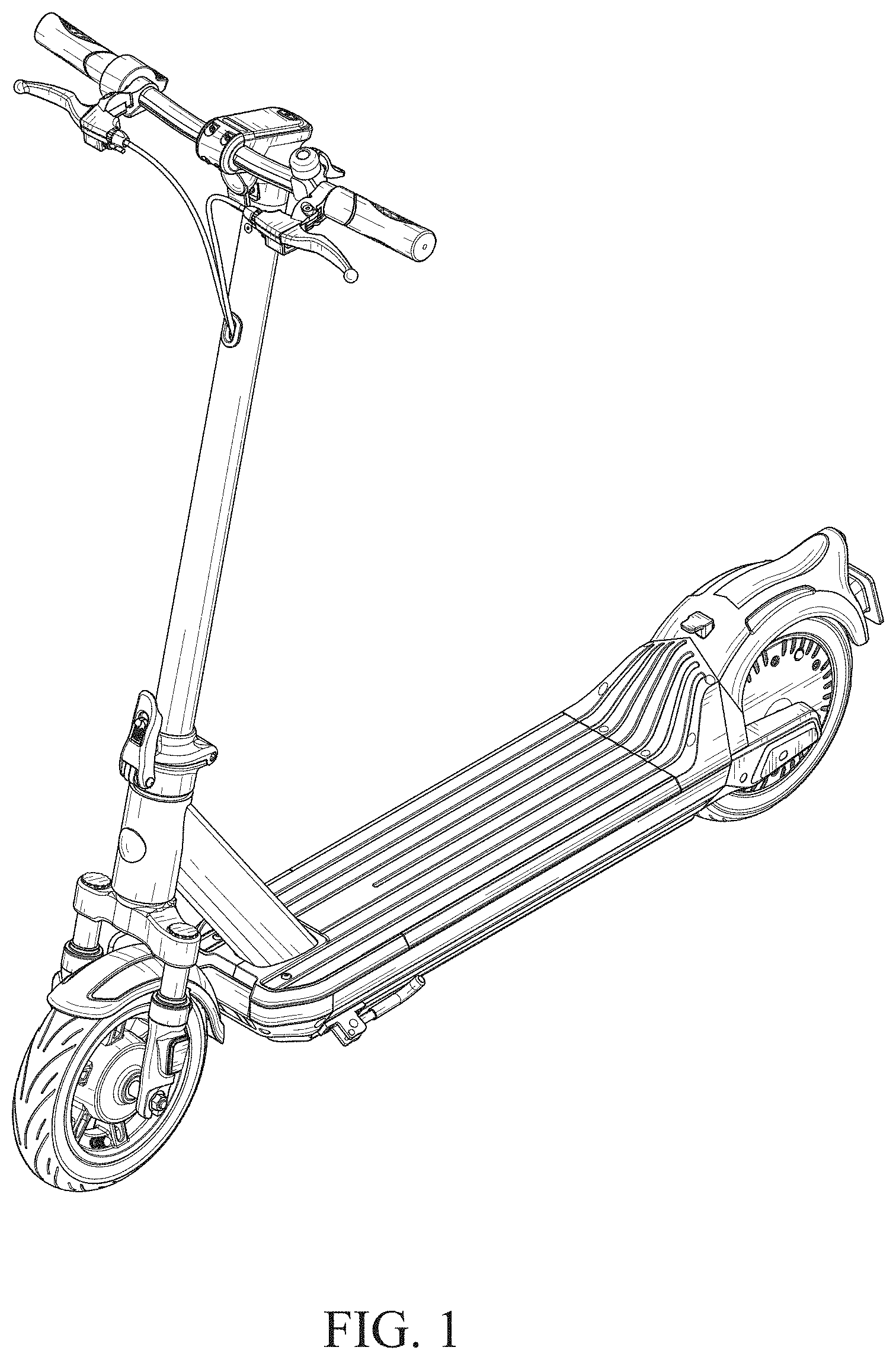 Patent USD0999834 Figure 1 – Electric scooter