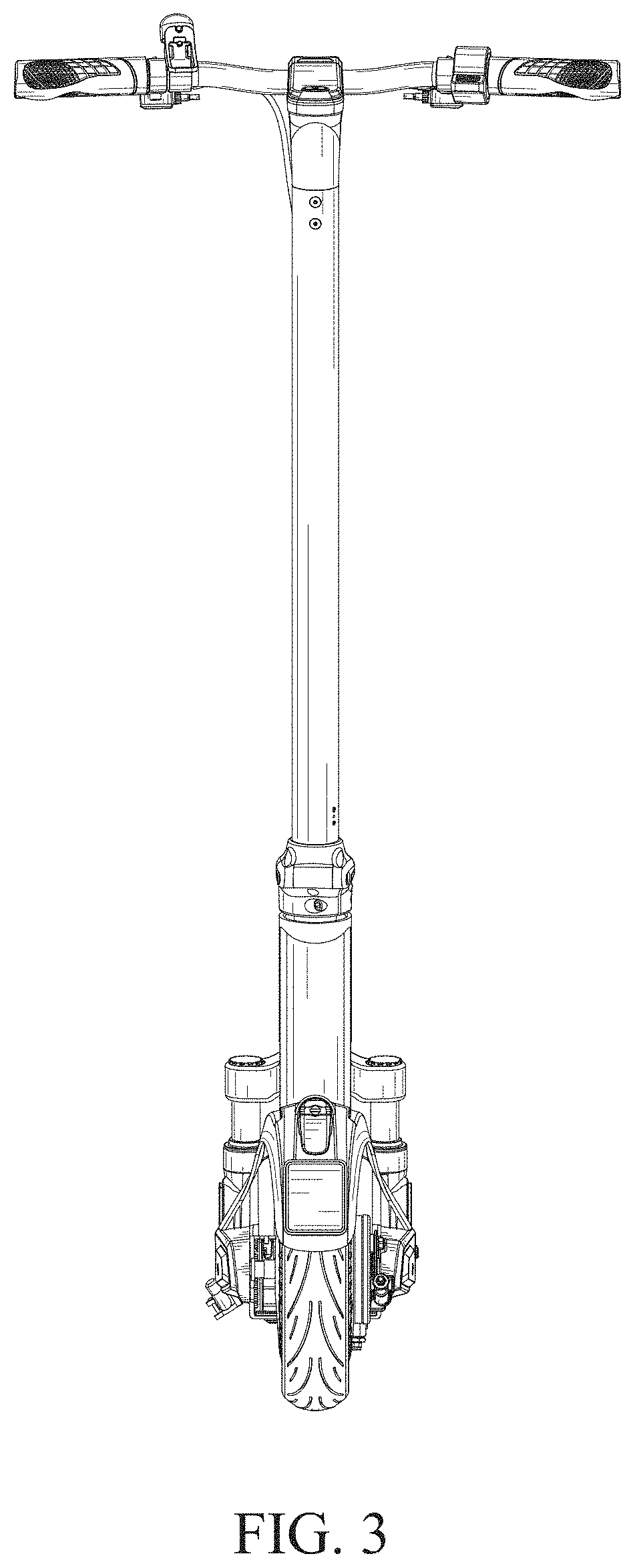 Patent USD0999834 Figure 3 – Electric scooter