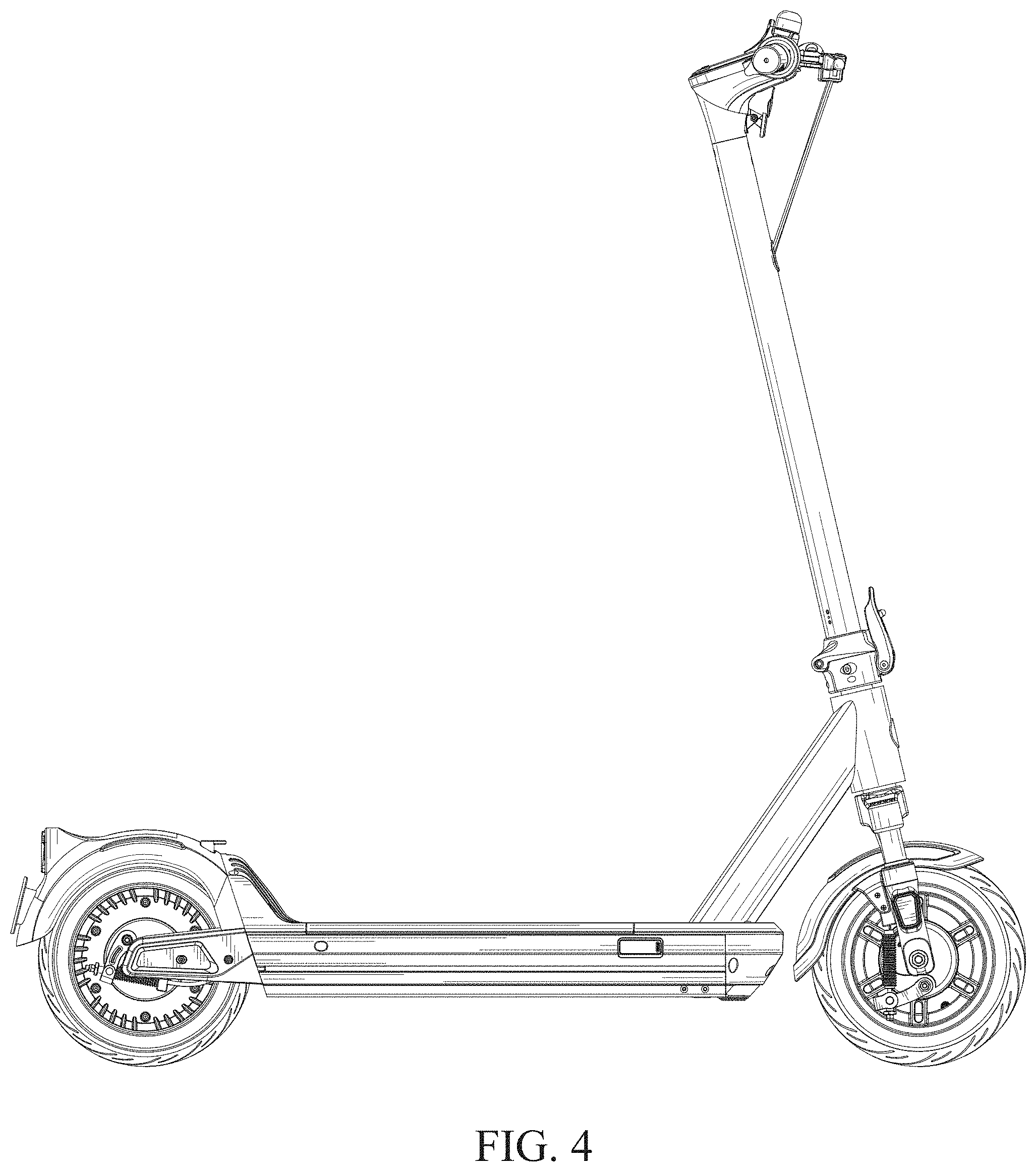 Patent USD0999834 Figure 4 – Electric scooter