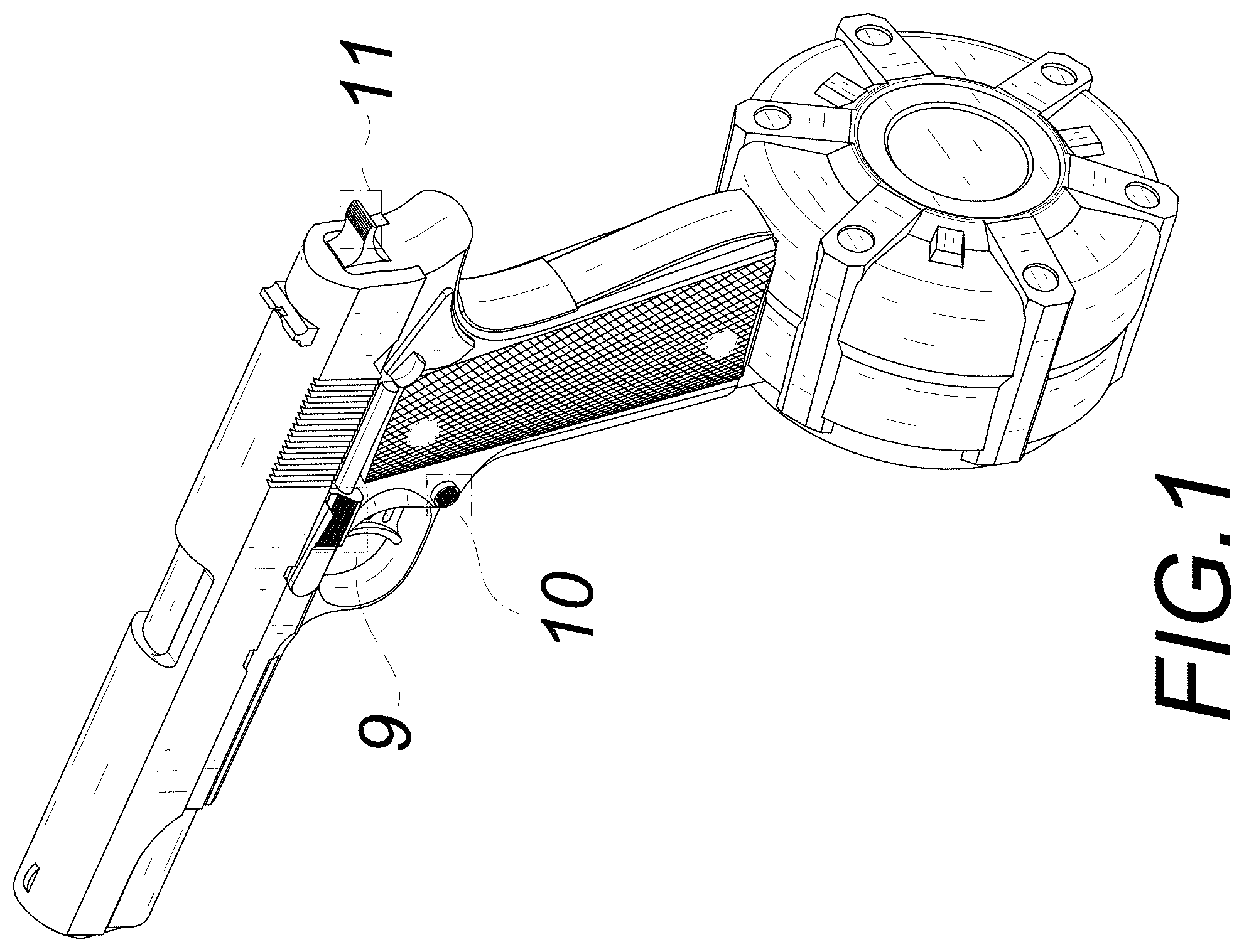 Patent USD0999847 Figure 1 – Toy gun