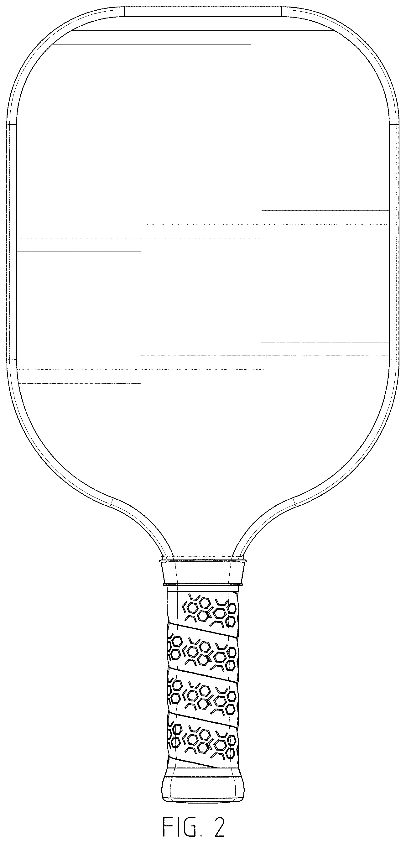 Patent USD0999857 Figure 2 – Pickleball racket