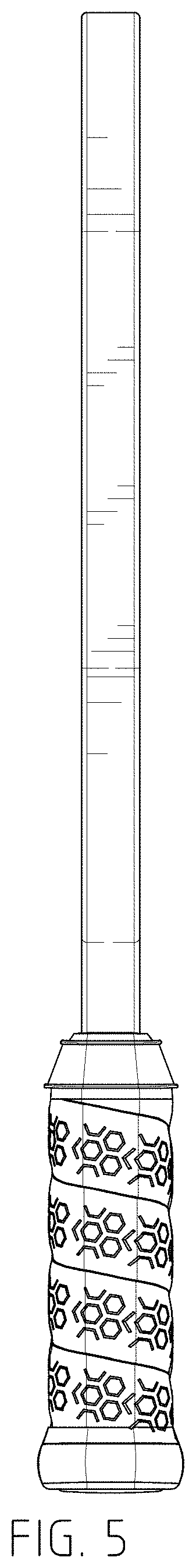 Patent USD0999857 Figure 5 – Pickleball racket