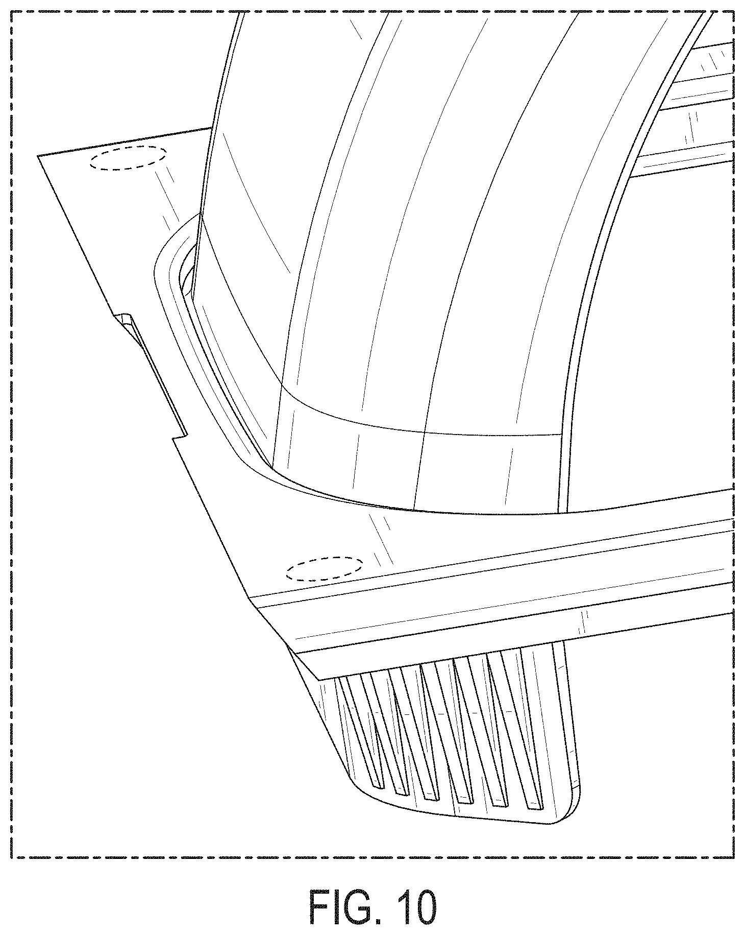 Patent USD0999859 Figure 8 – Fender for electric vehicle