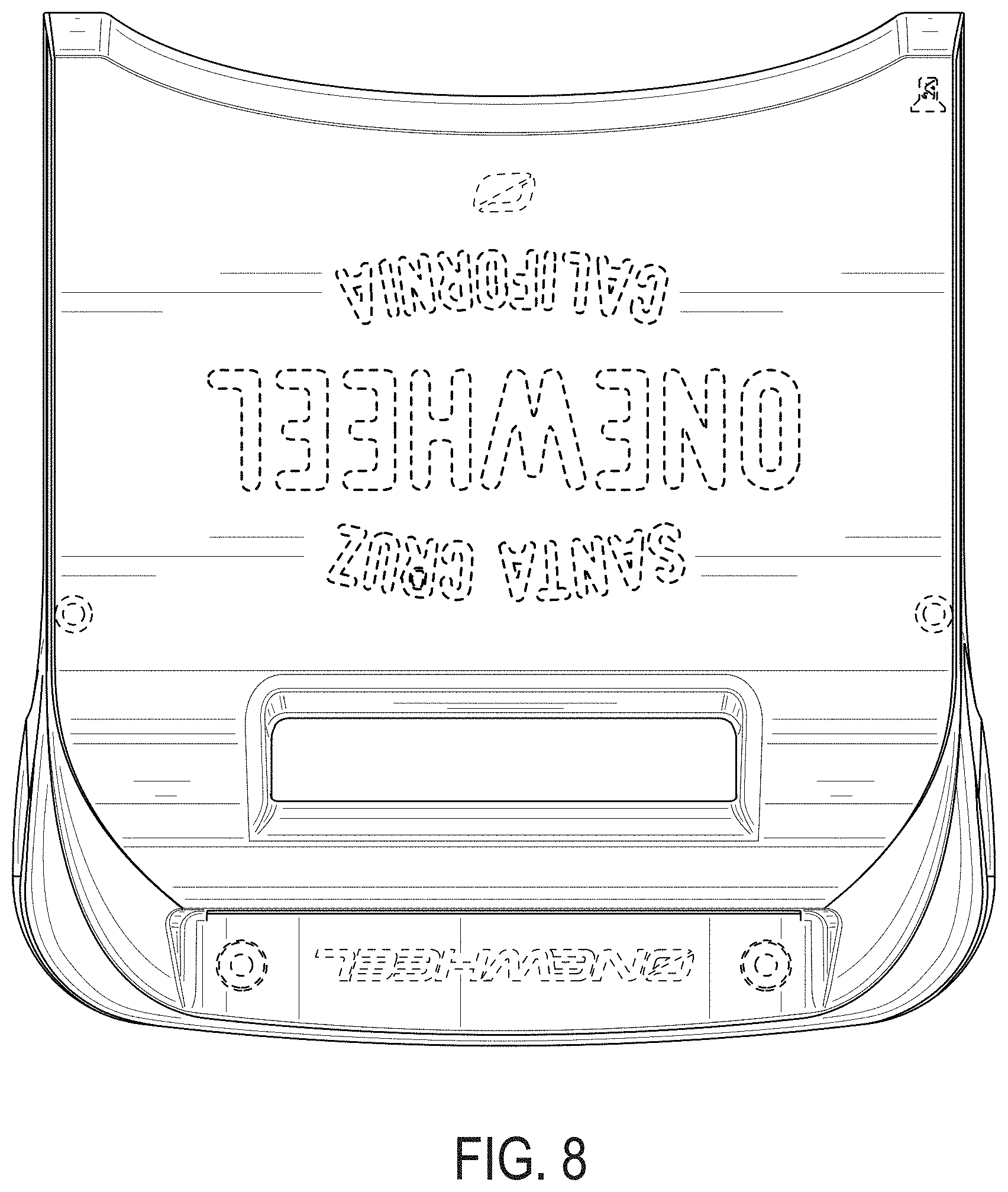 Patent USD0999860 Figure 8 – Electric vehicle front