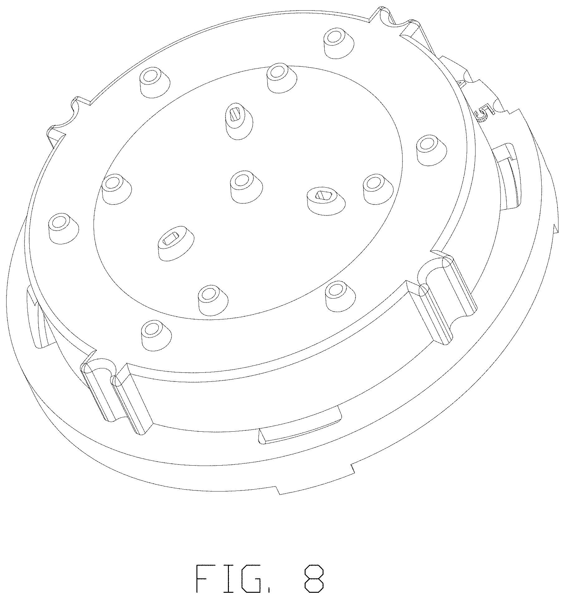 Patent USD0999877 Figure 8 – Fountain base