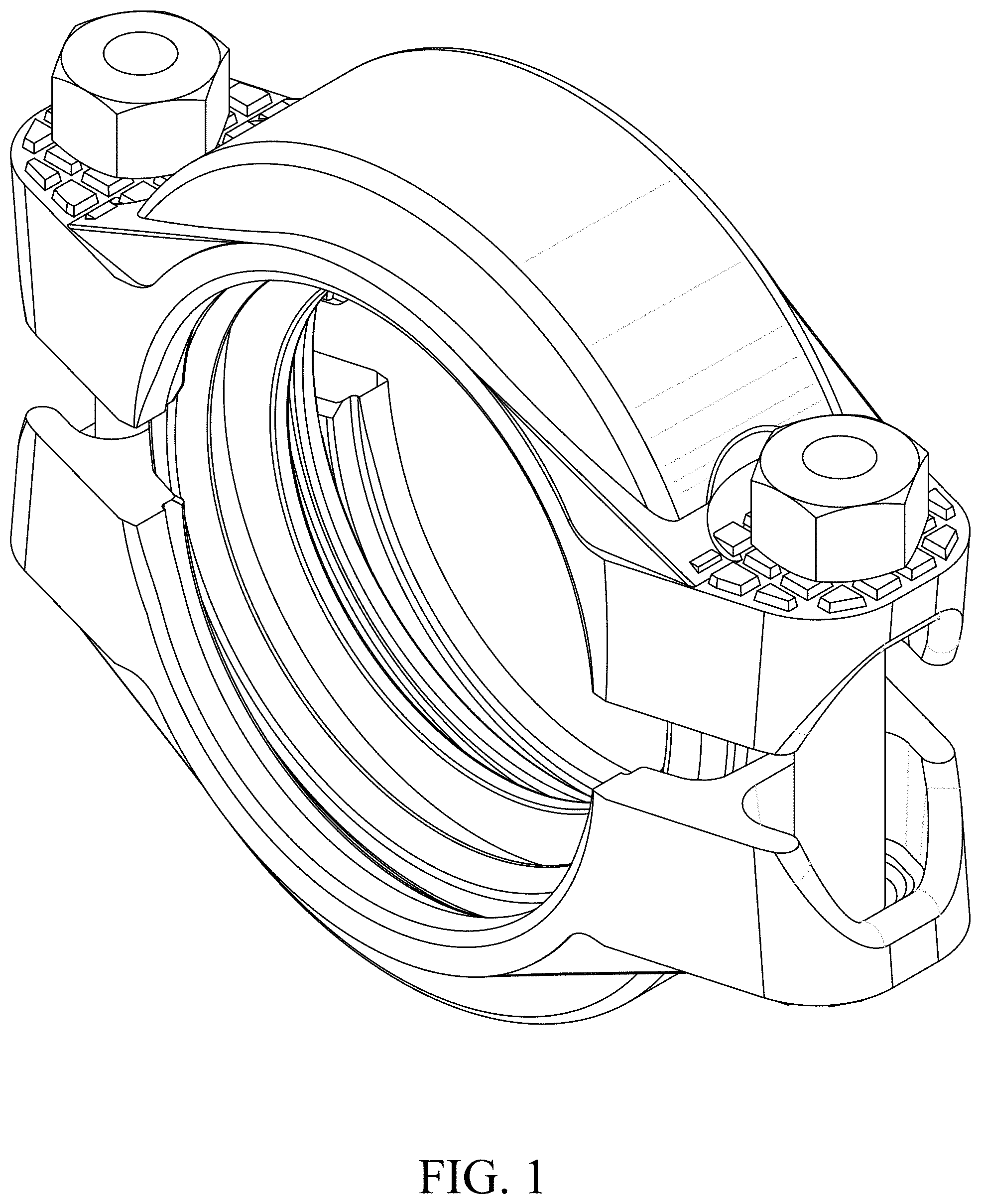 Patent USD0999882 — Pipe coupling — Figure 1