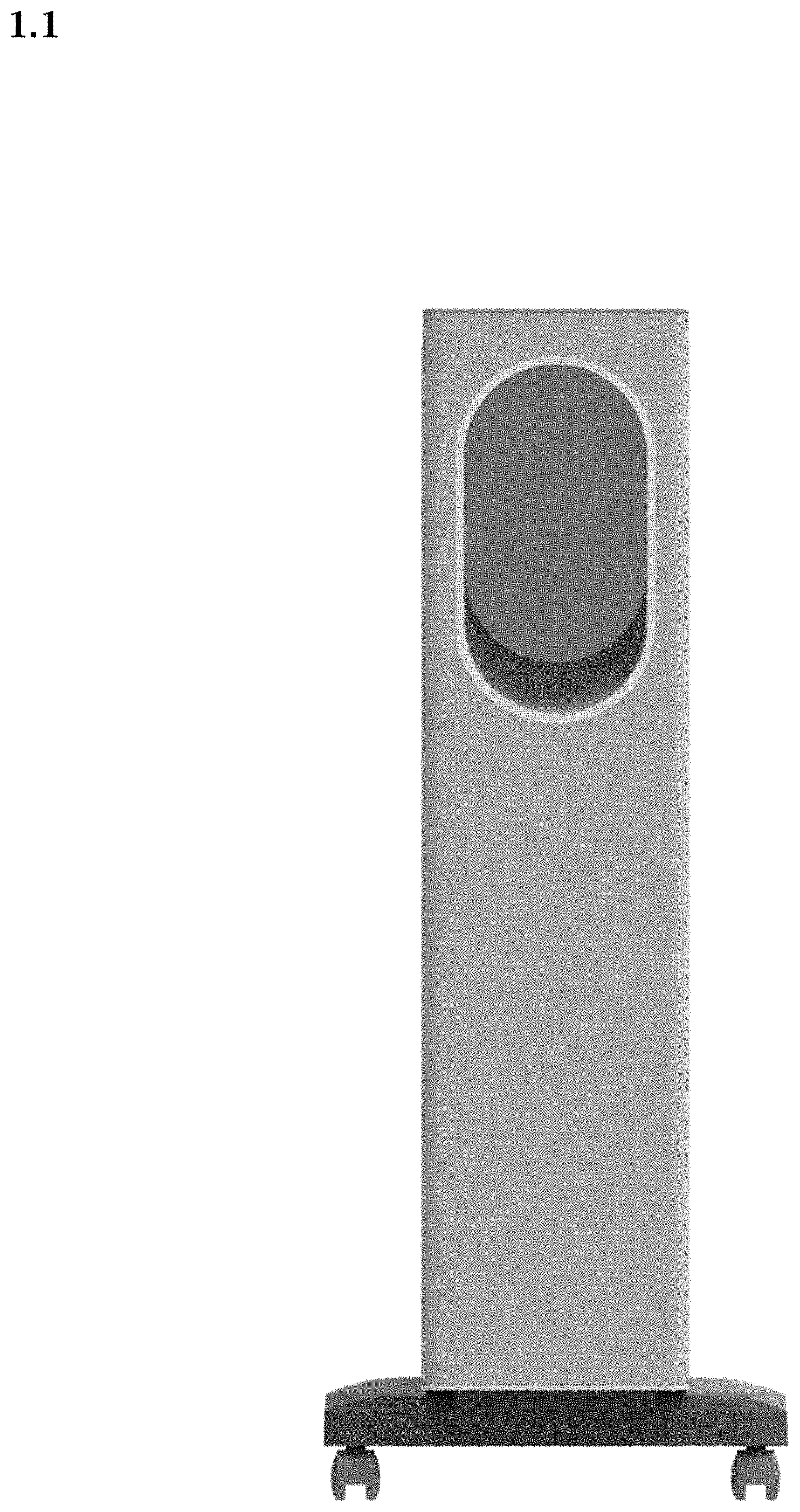 Patent USD0999889 Figure 1 – Electric heater