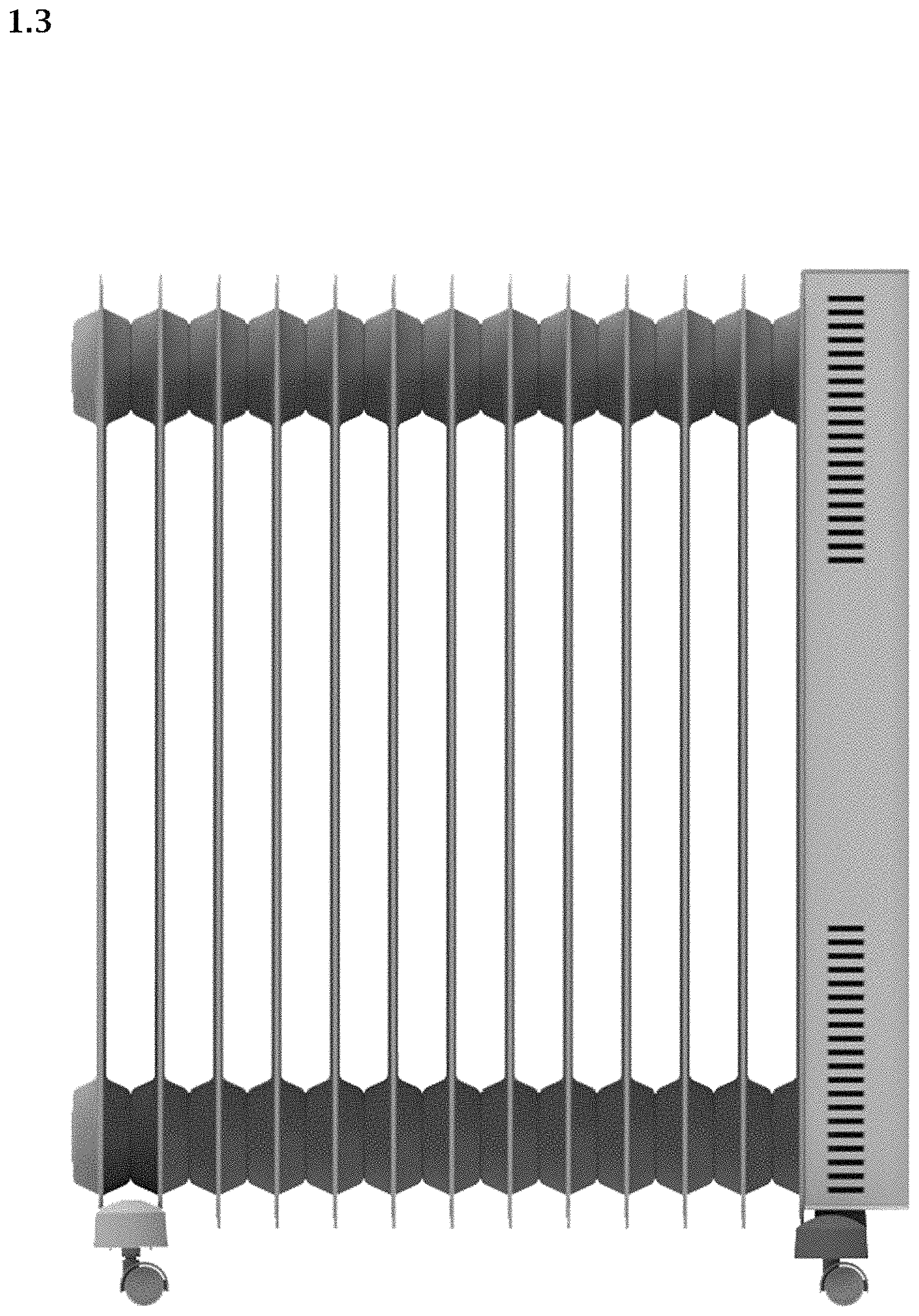 Patent USD0999889 Figure 3 – Electric heater