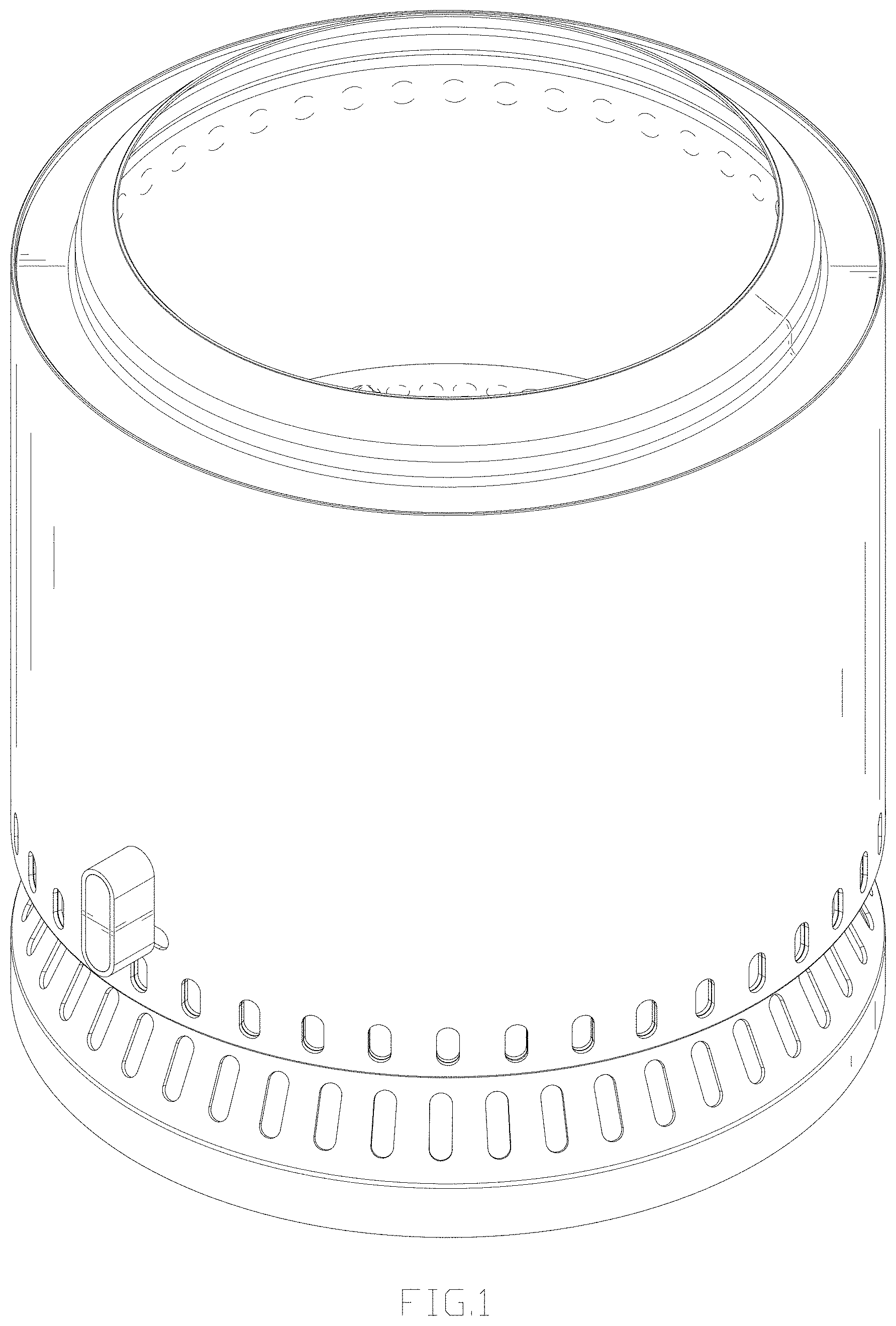 Patent USD0999890 Figure 1 – Fireplace