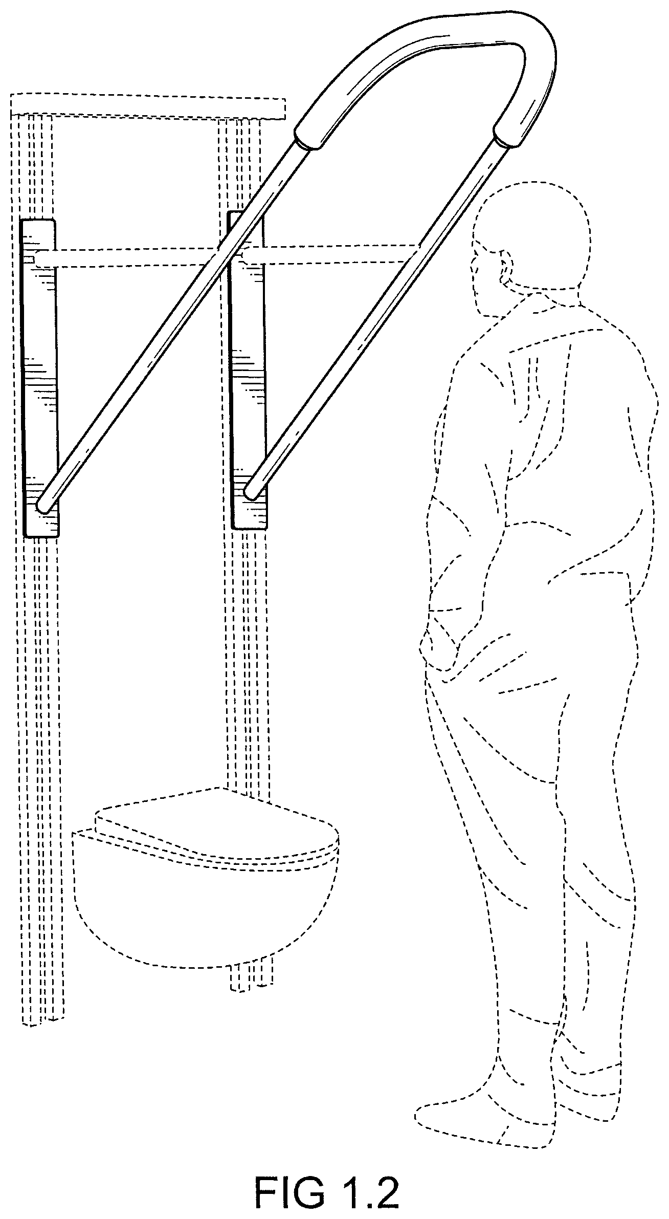 Patent USD0999912 Figure 2 – Toilet support
