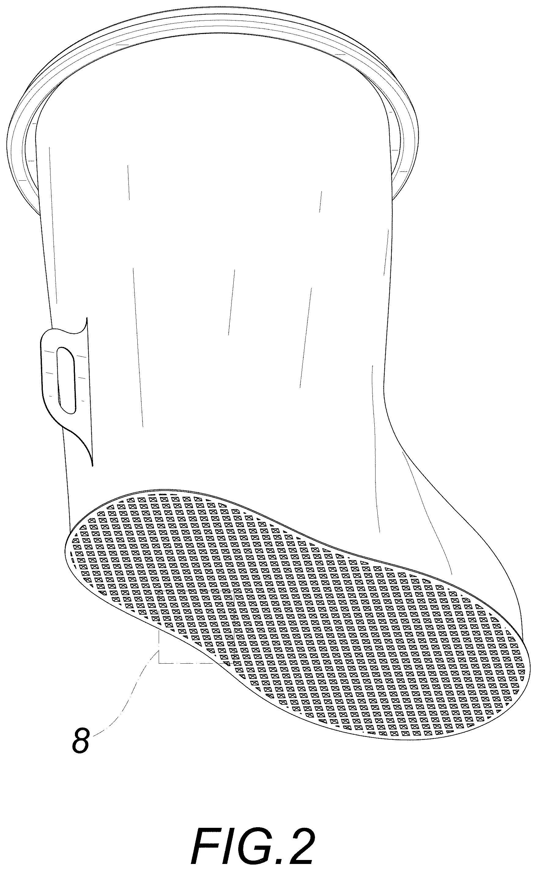 Patent USD0999917 Figure 2 – Leg cast protector