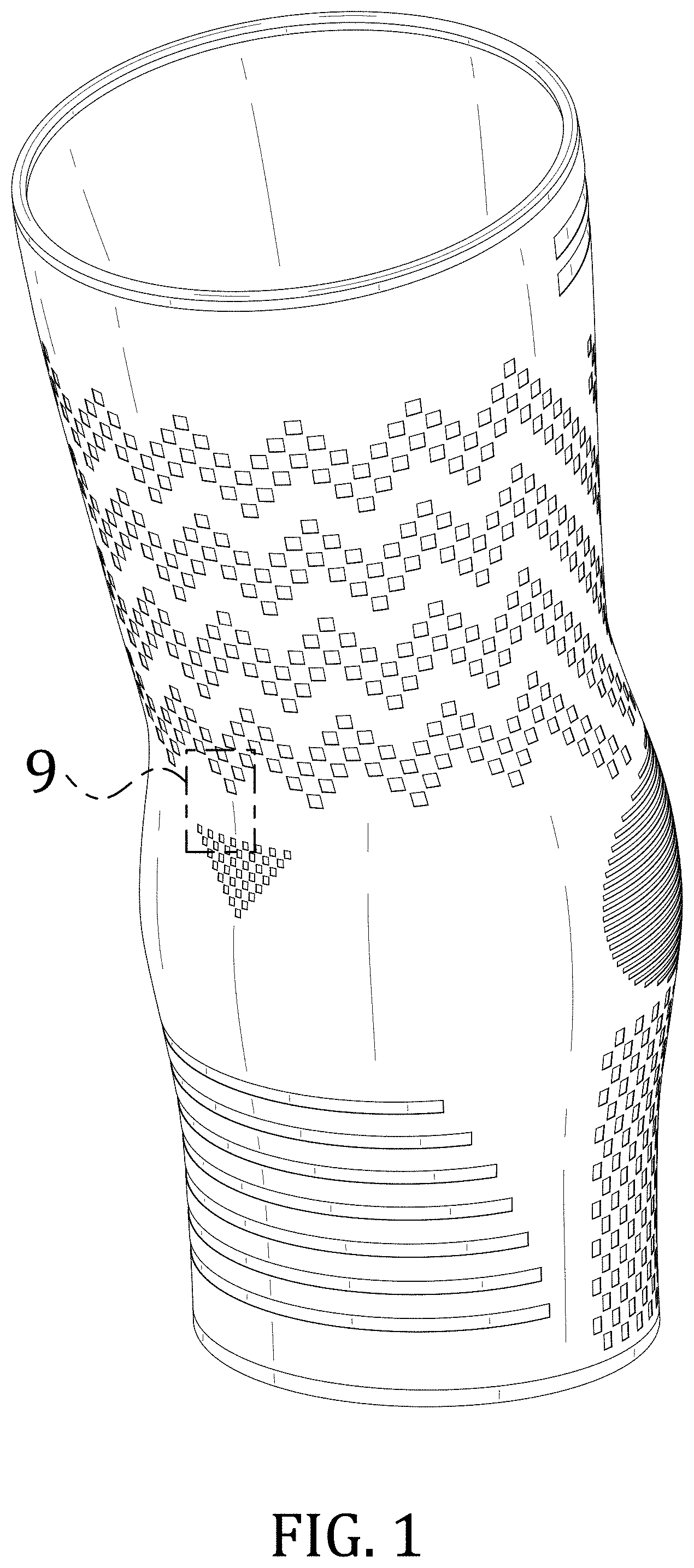 Patent USD0999918 Figure 1 – Ankle brace