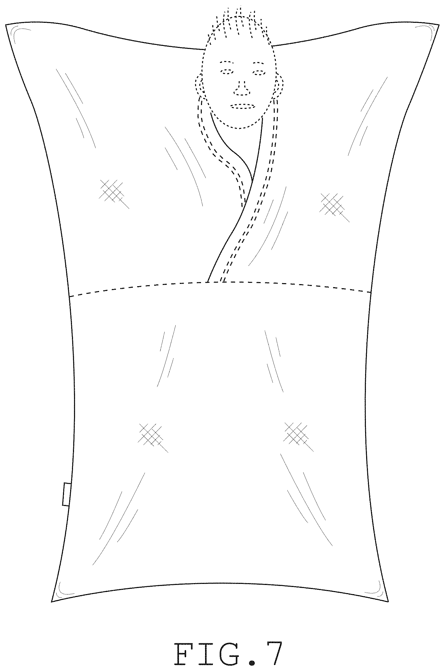 Patent USD0999920 Figure 6 – Sensory body sock