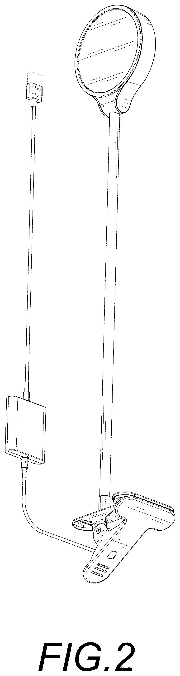 Patent USD0999959 Figure 2 – Clip-on light