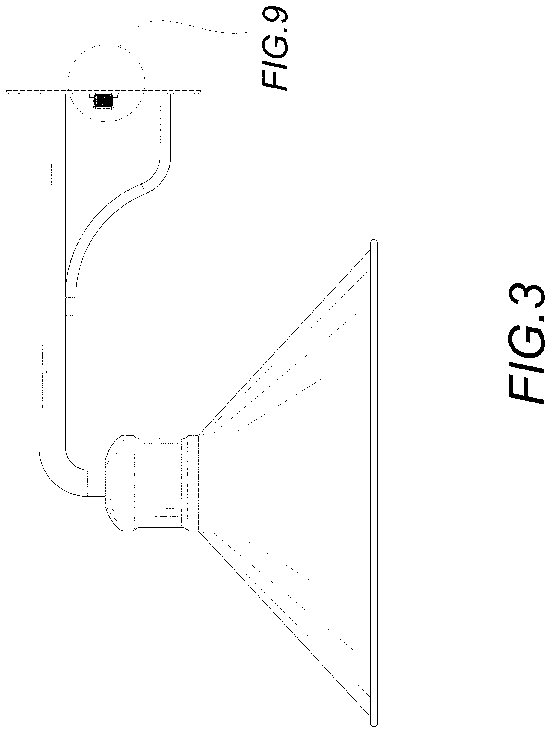 Patent USD0999965 Figure 3 – Outdoor wall light