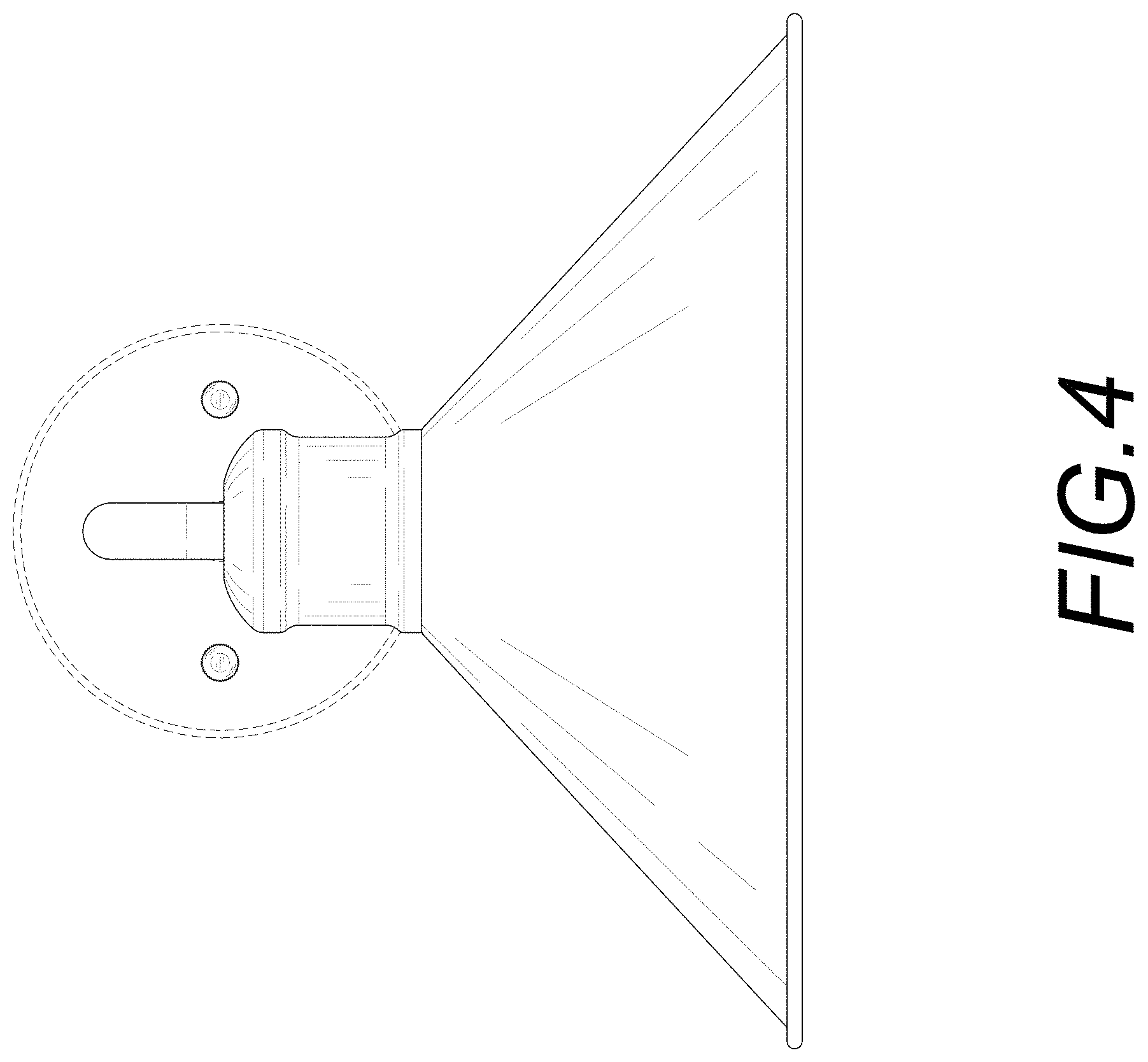 Patent USD0999965 Figure 4 – Outdoor wall light
