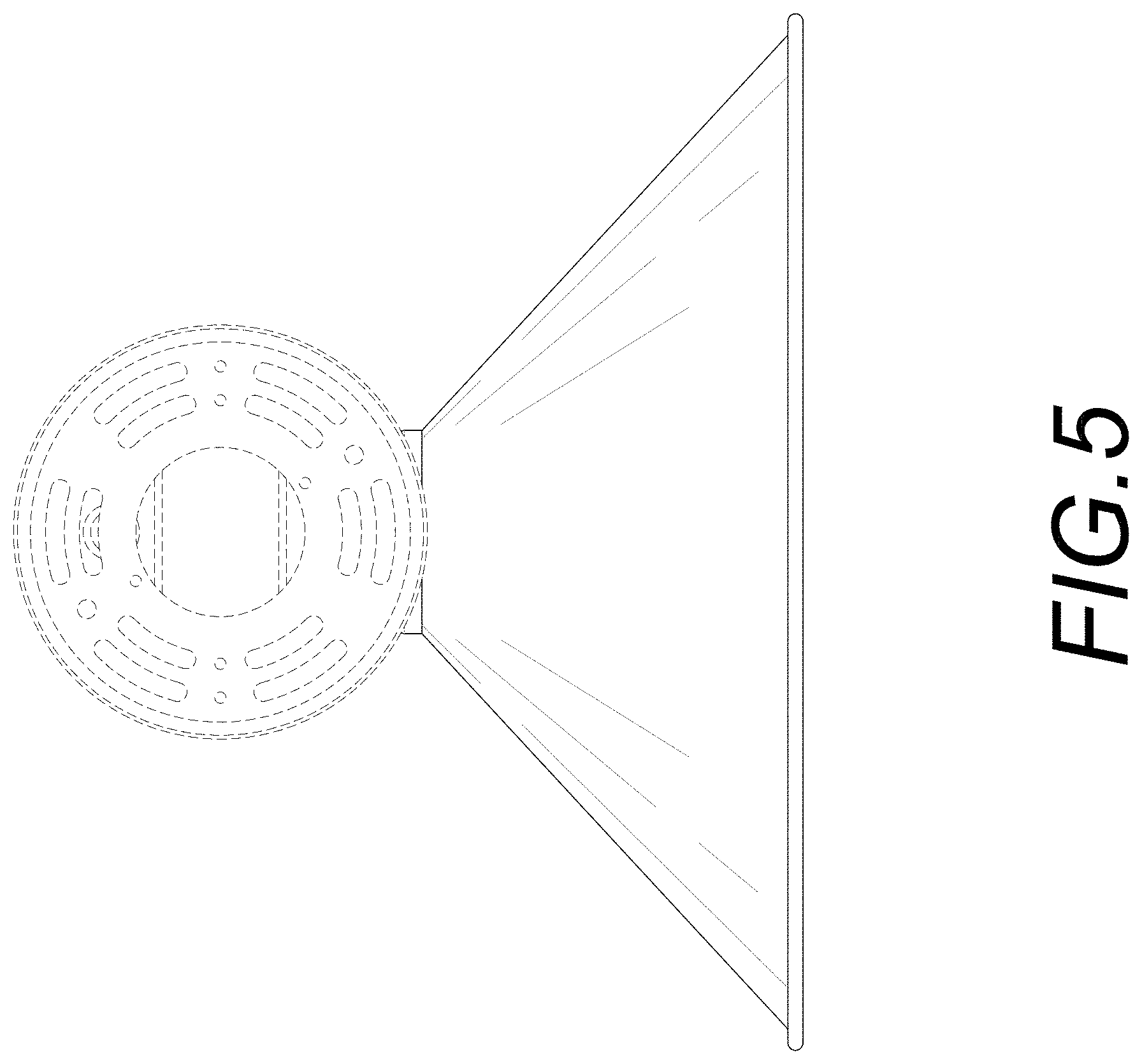 Patent USD0999965 Figure 5 – Outdoor wall light