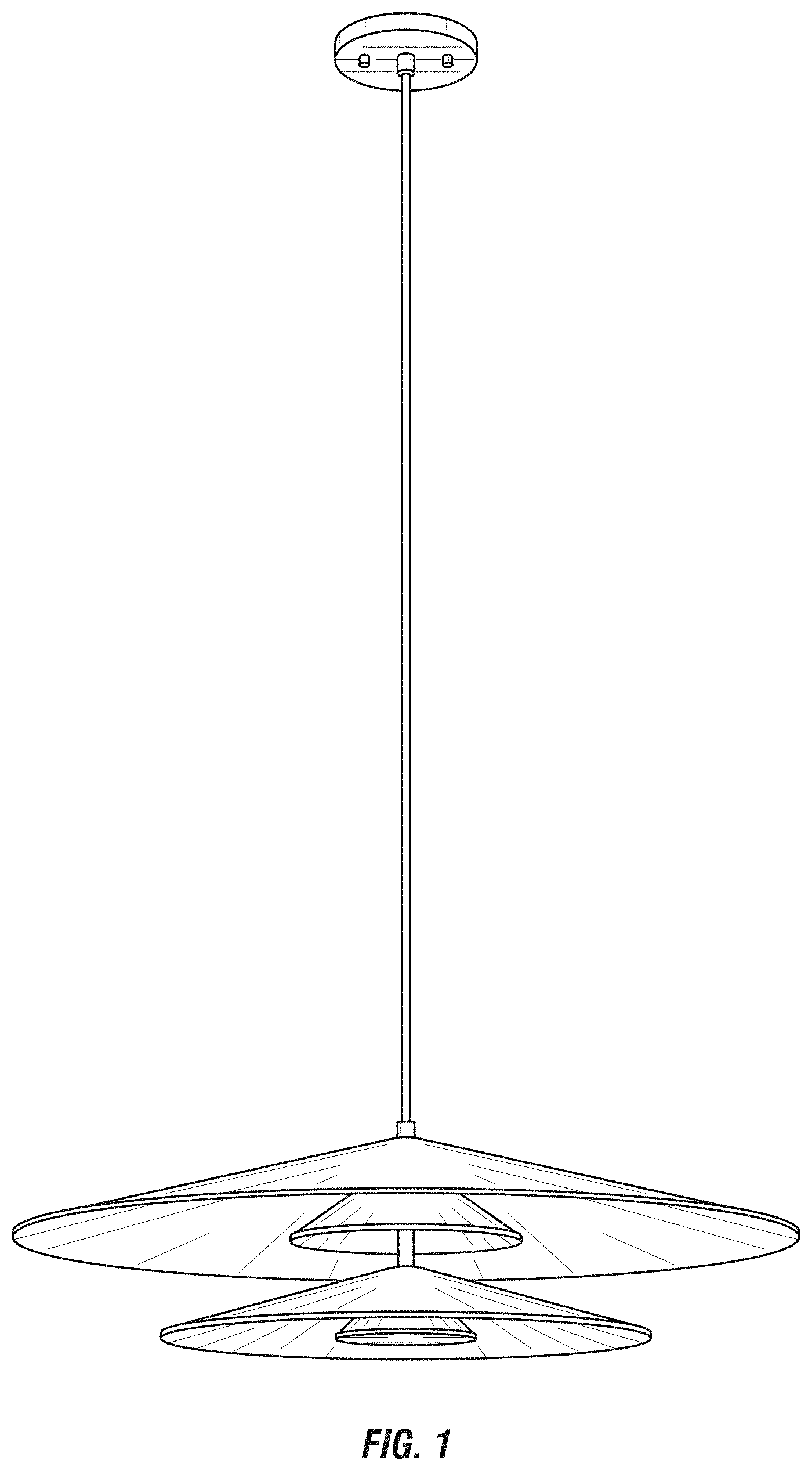 Patent USD0999966 Figure 1 – Light fixture