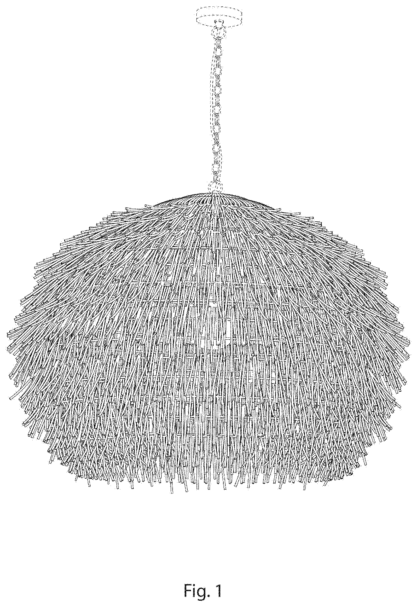Patent USD0999967 Figure 1 – Pendant light