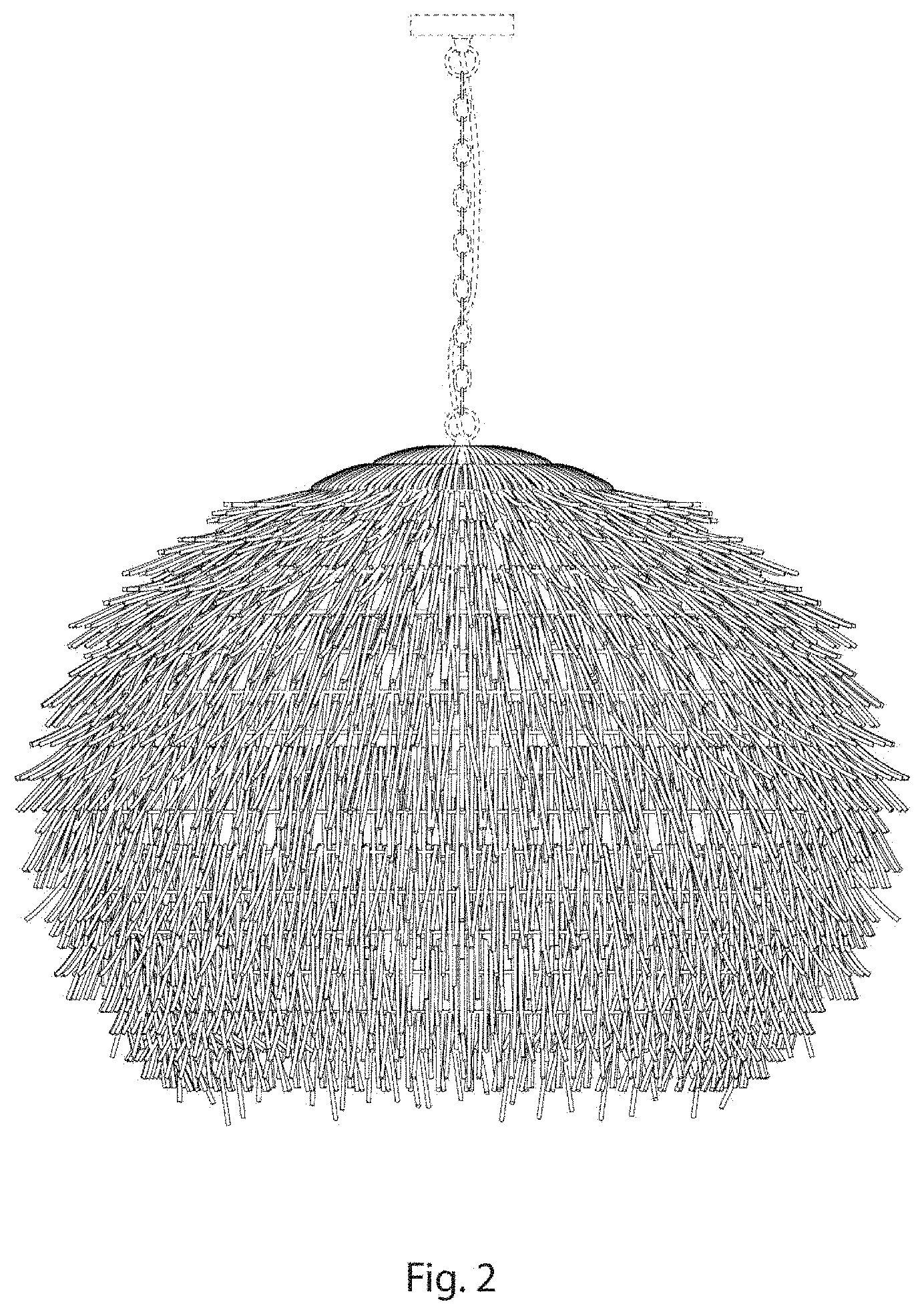 Patent USD0999967 Figure 2 – Pendant light