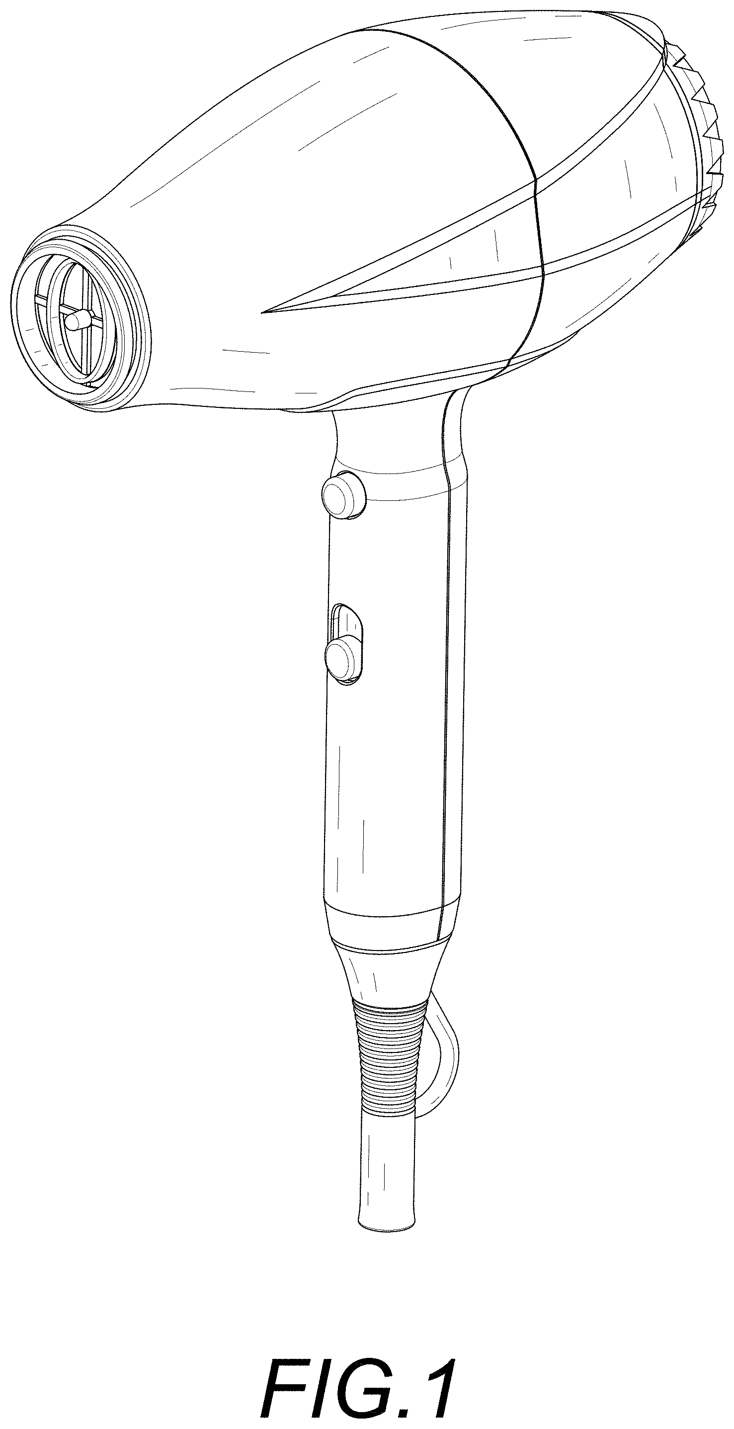 Patent USD0999980 Figure 1 – Hair dryer