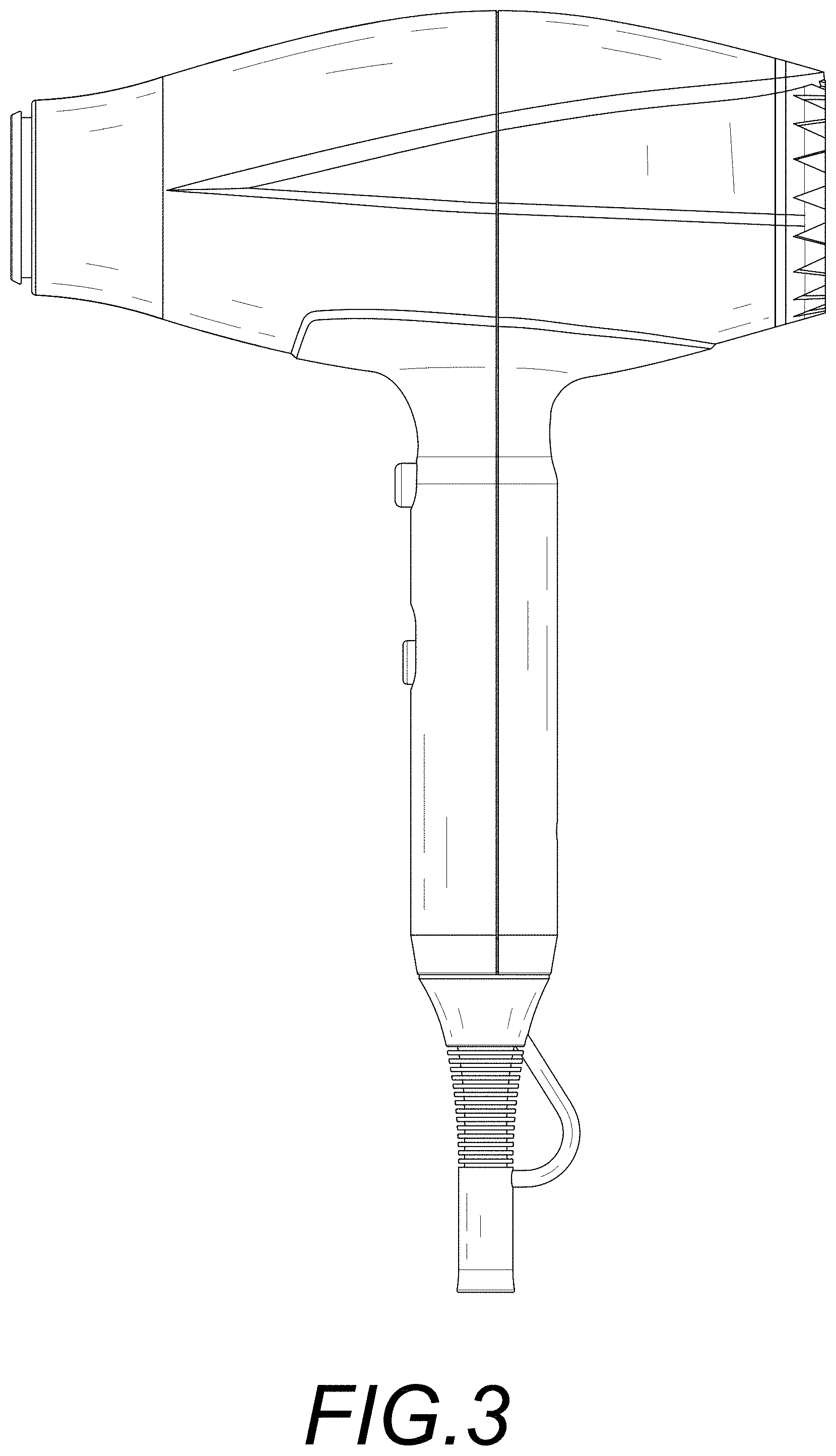 Patent USD0999980 Figure 3 – Hair dryer