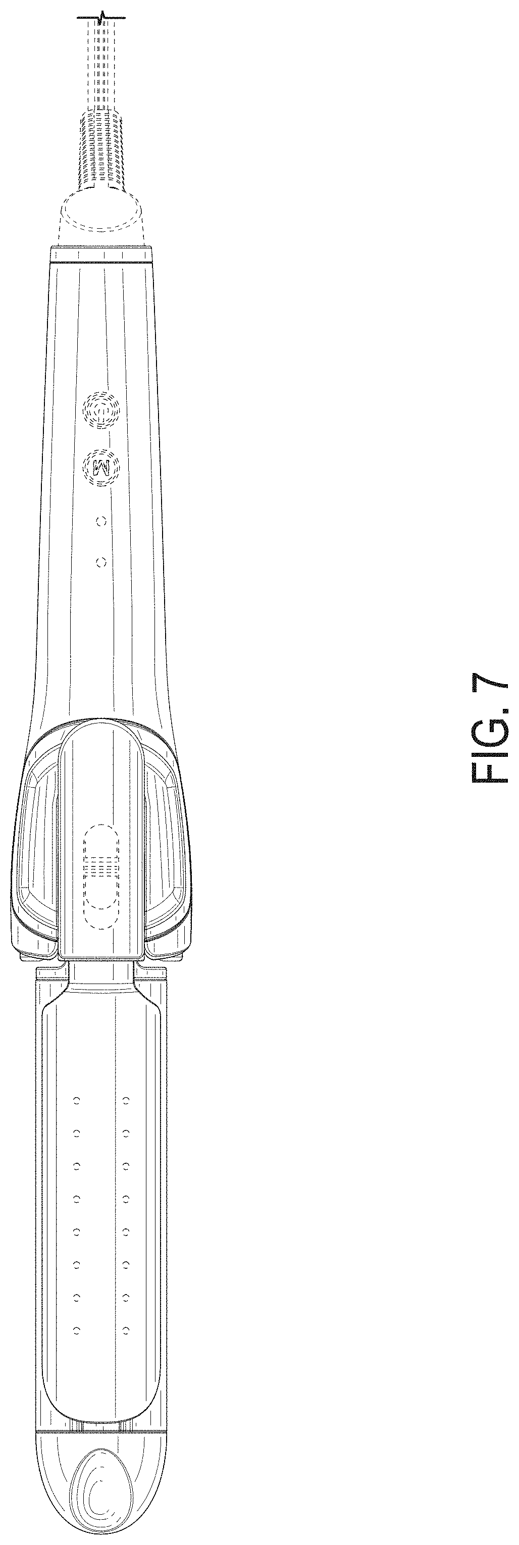 Patent USD0999982 Figure 6 – Hair styler having a straightening iron and a curling iron
