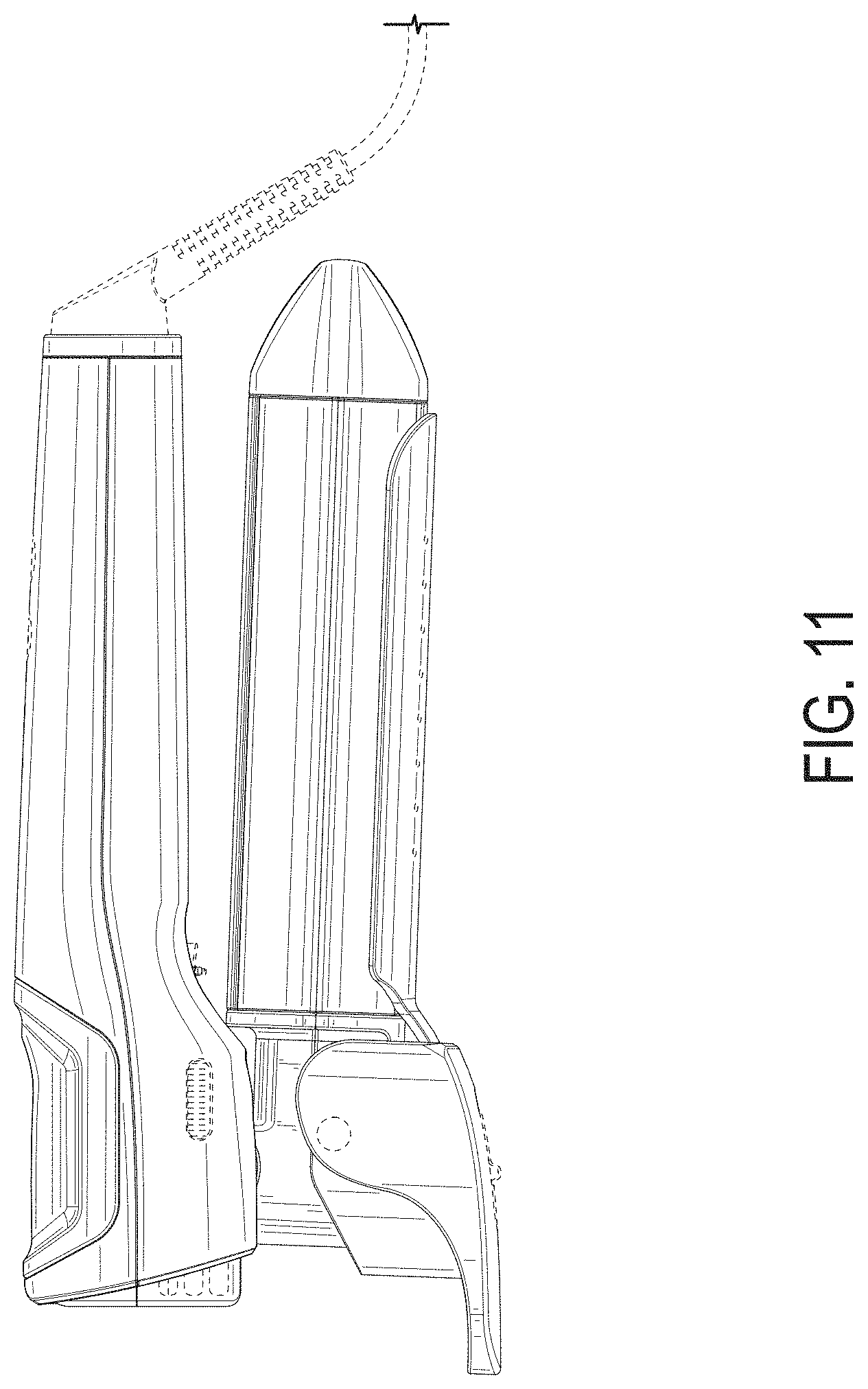 Patent USD0999982 Figure 10 – Hair styler having a straightening iron and a curling iron