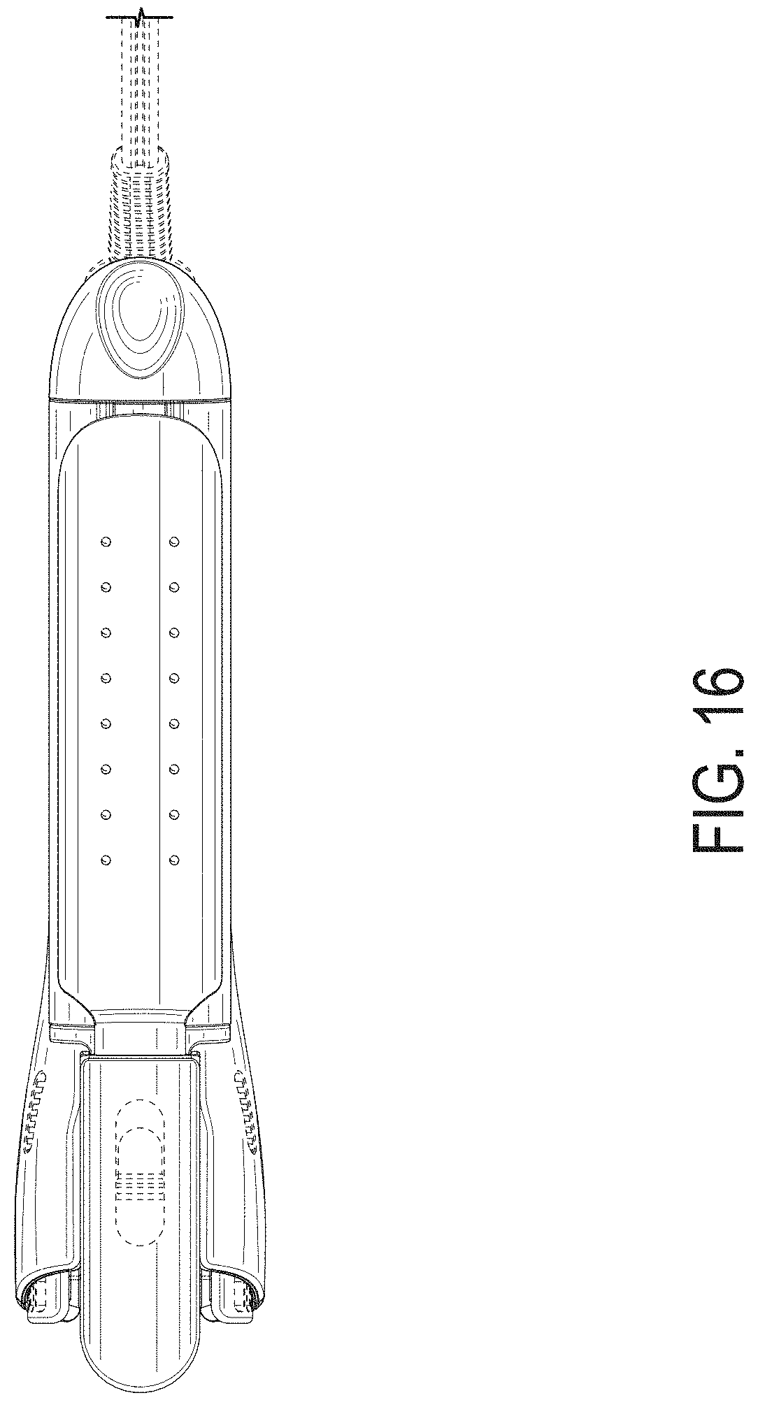 Patent USD0999982 Figure 14 – Hair styler having a straightening iron and a curling iron