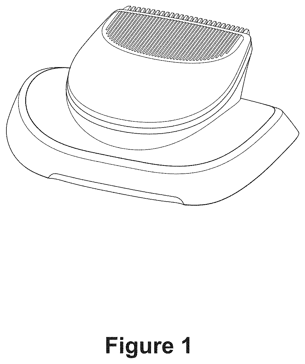 Patent USD0999992 Figure 1 – Electric dry shaver head