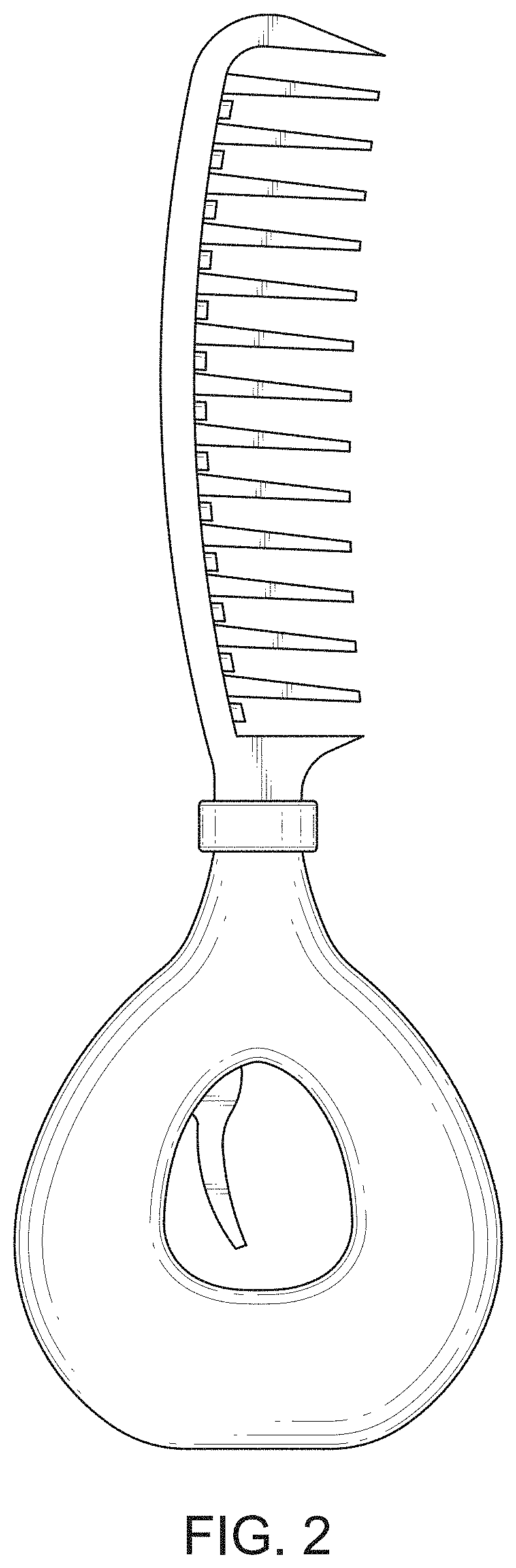 Patent USD1000000 Figure 2 – Dispensing comb