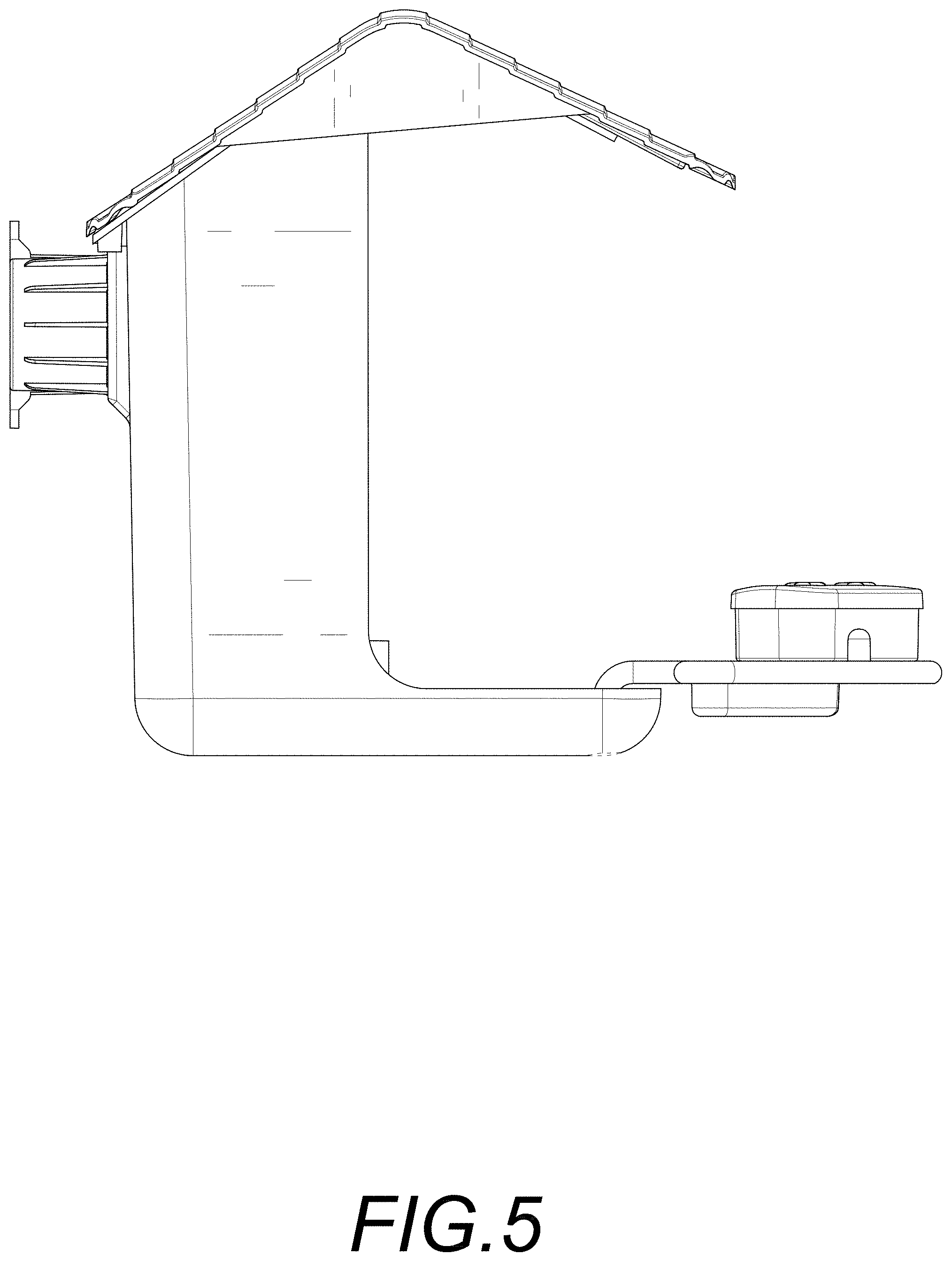 Patent USD1000005 Figure 5 – Bird feeder