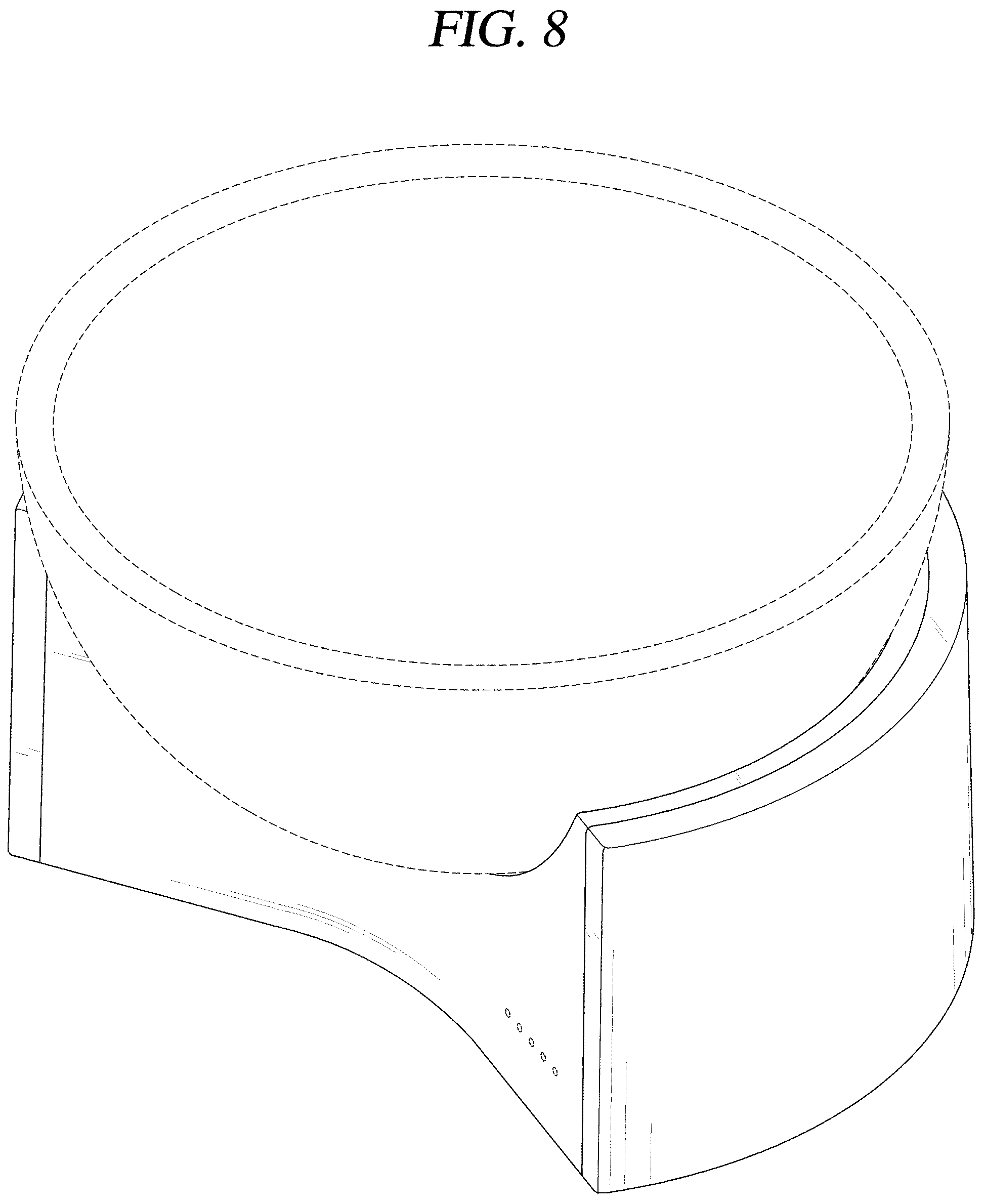Patent USD1000008 Figure 8 – Stand for pet feeding bowl