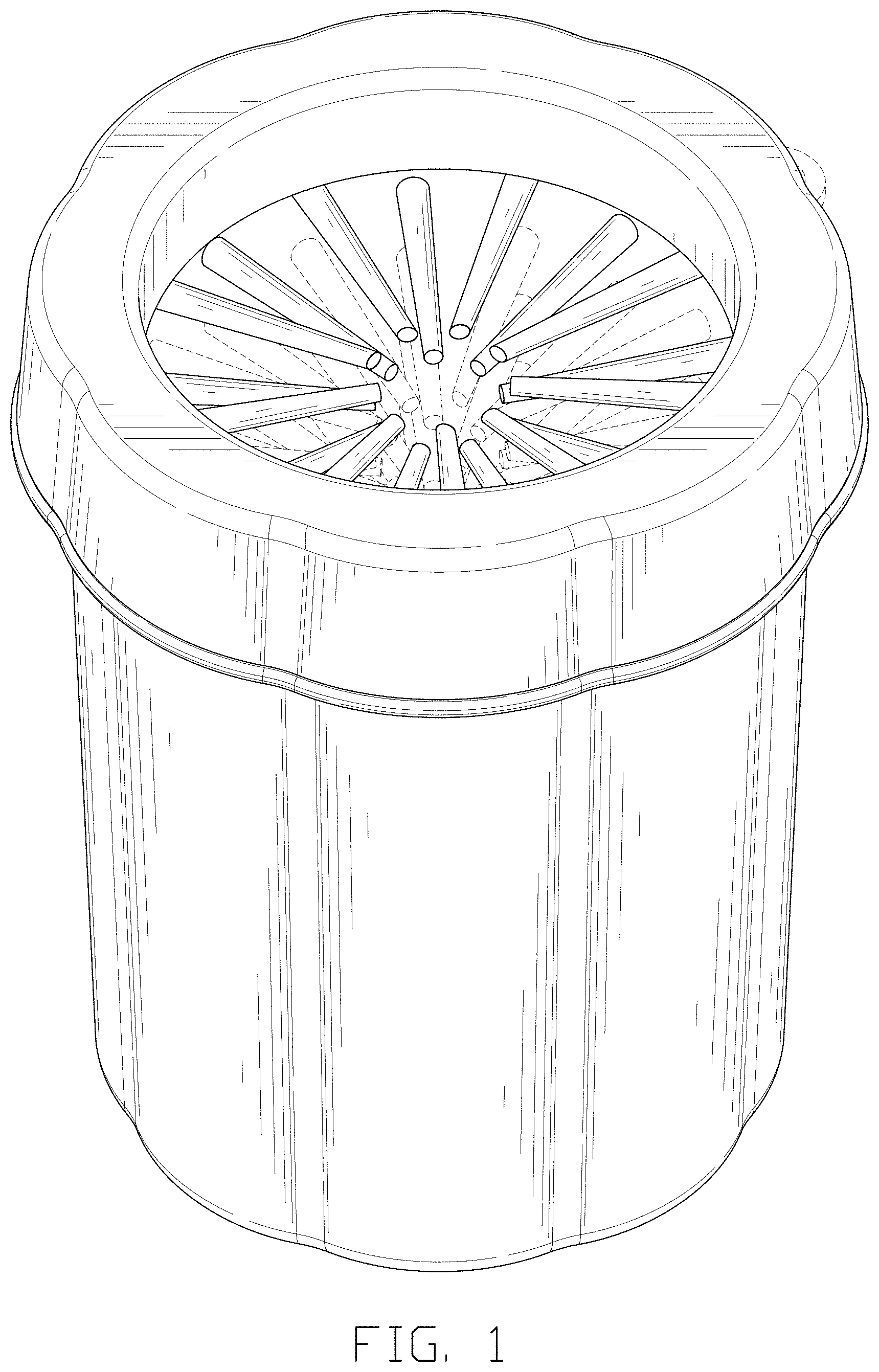 Patent USD1000012 Figure 1 – Pet paw cleaner