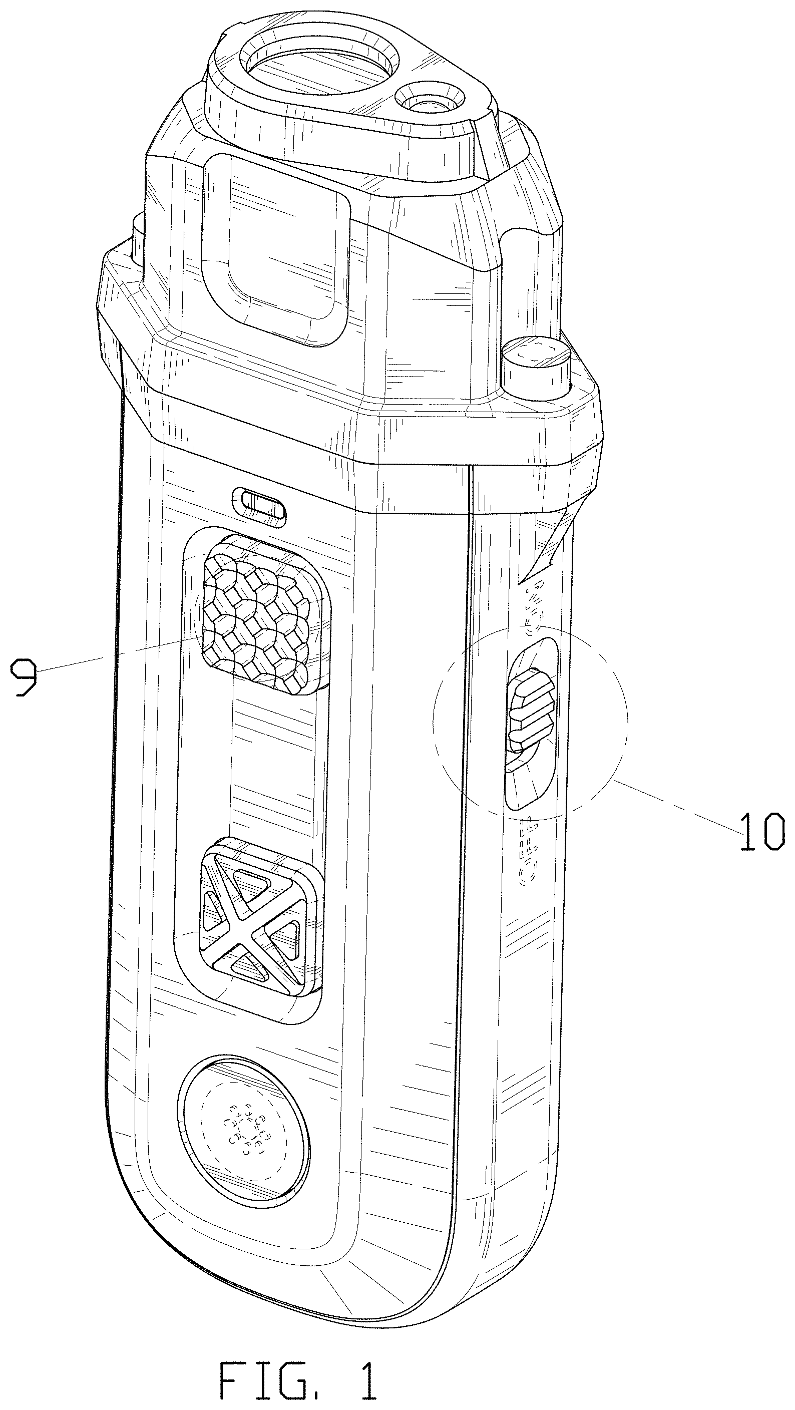 Patent USD1000019 Figure 1 – Ultrasonic dog trainer