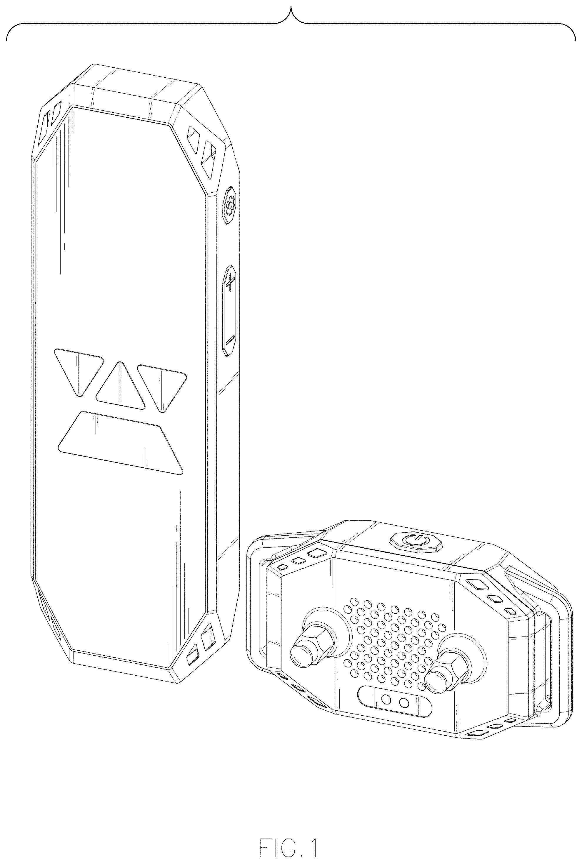 Patent USD1000021 Figure 1 – Dog training device set