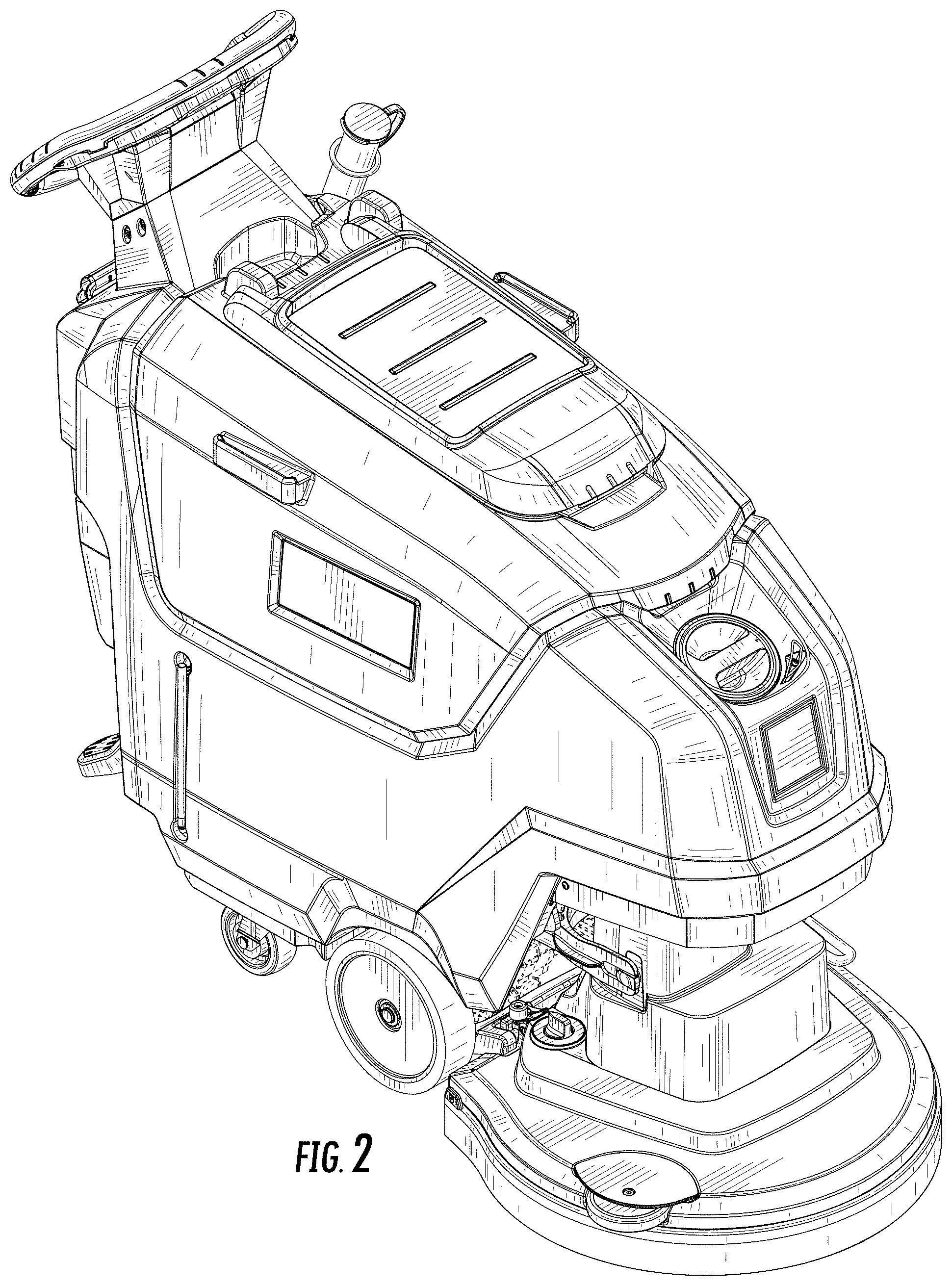 Patent USD1000023 Figure 2 – Machine for cleaning floors