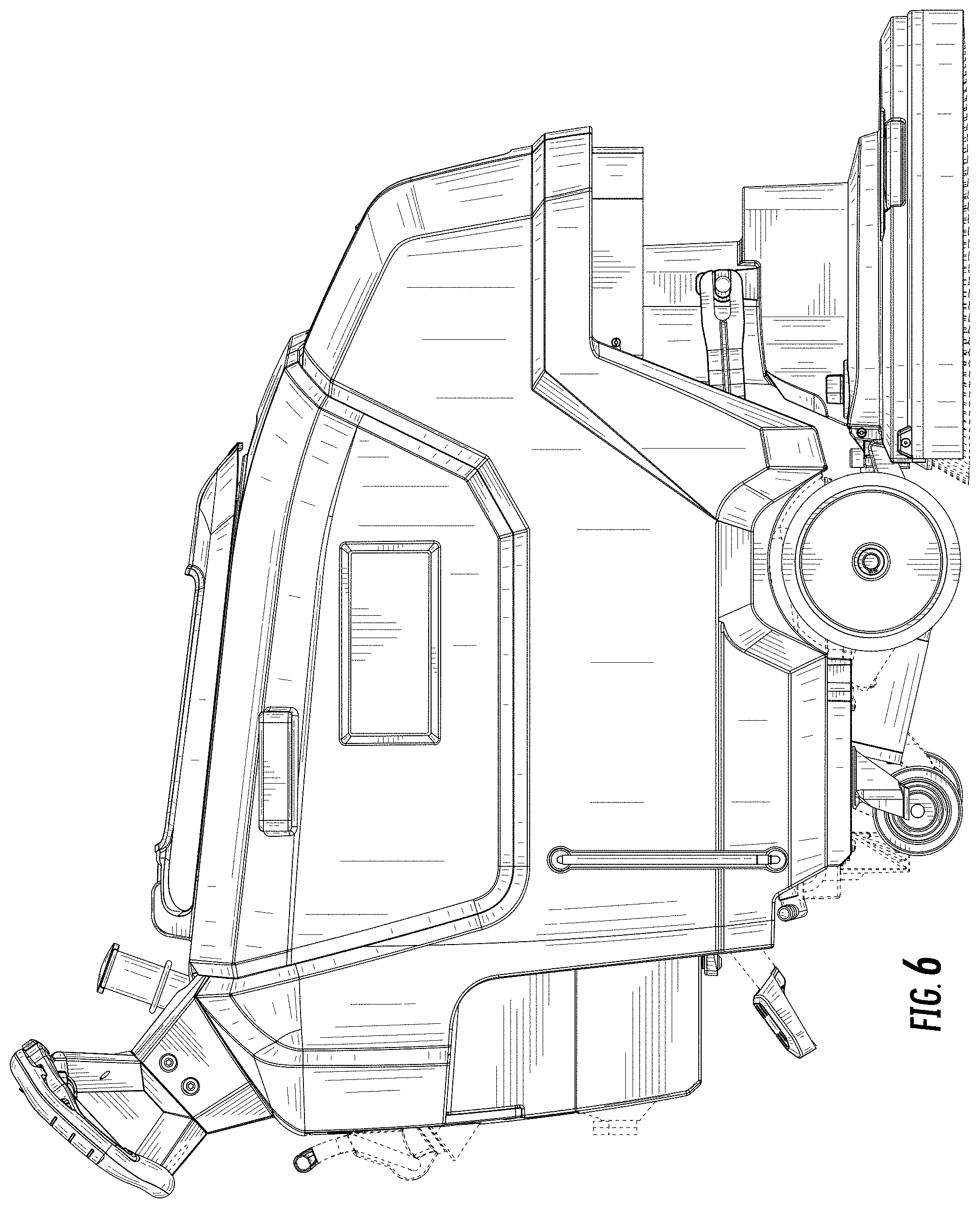 Patent USD1000023 Figure 6 – Machine for cleaning floors